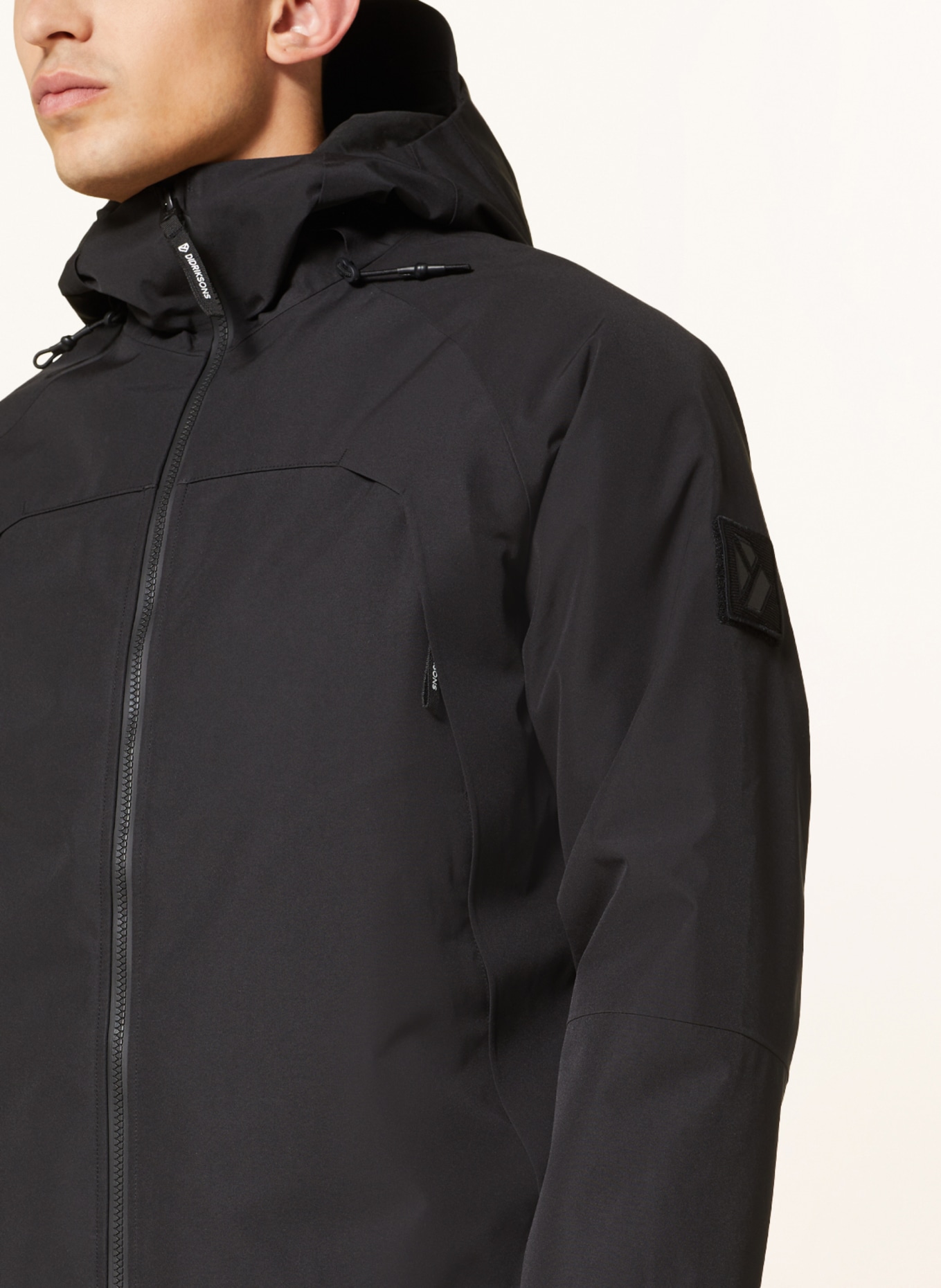 DIDRIKSONS Outdoor jacket ZINO, Color: BLACK (Image 5)