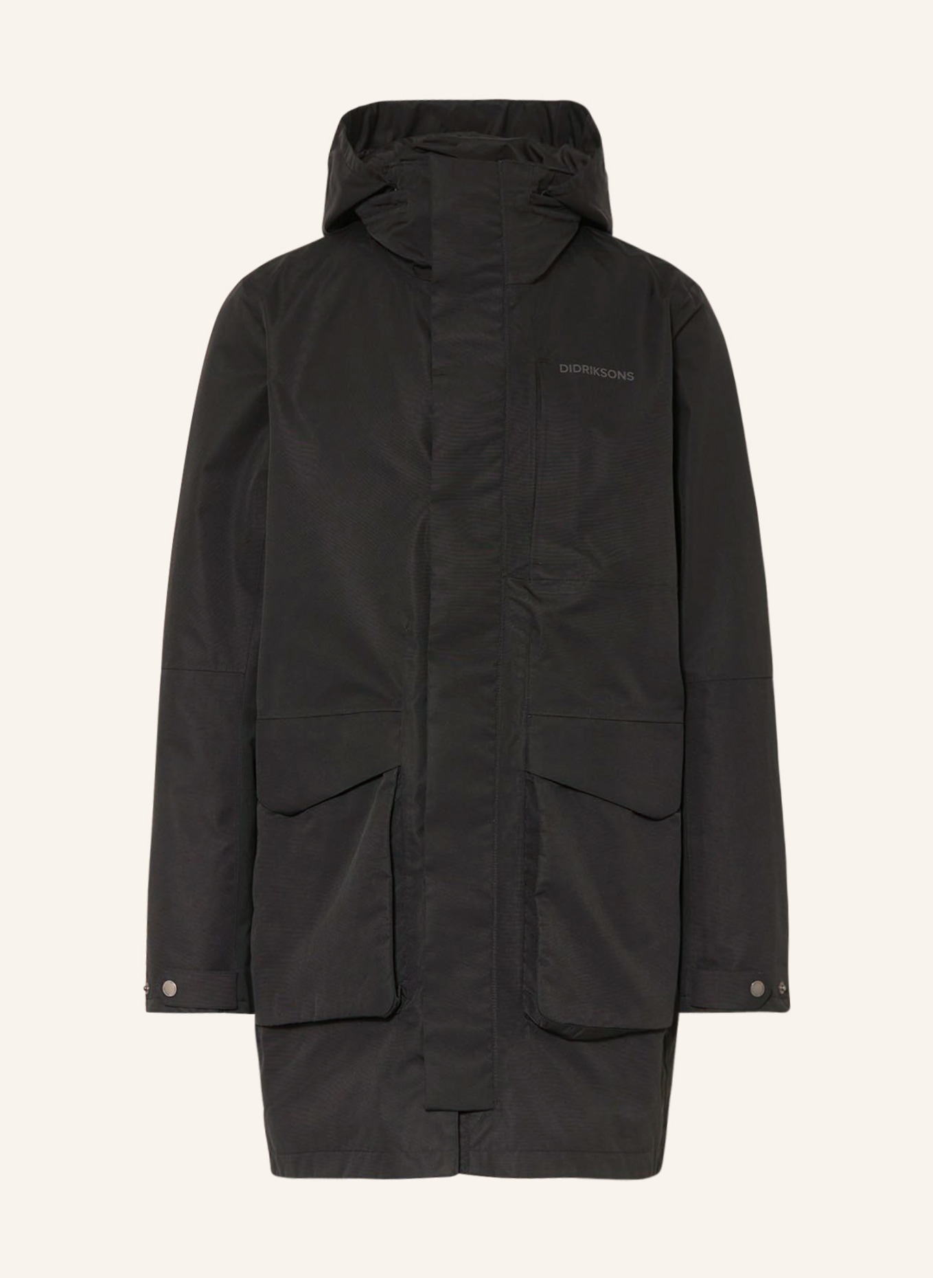 DIDRIKSONS Coat ANDREAS, Color: BLACK (Image 1)