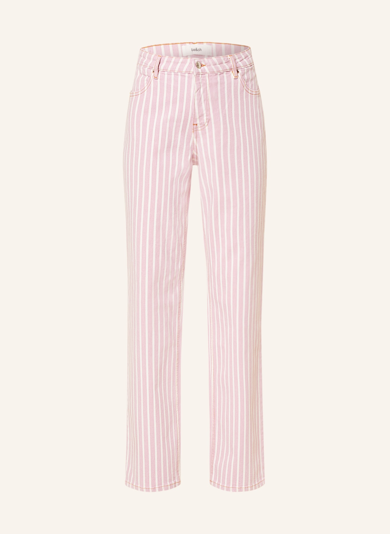 ba&sh Jeans RAY, Farbe: PINK/ WEISS (Bild 1)