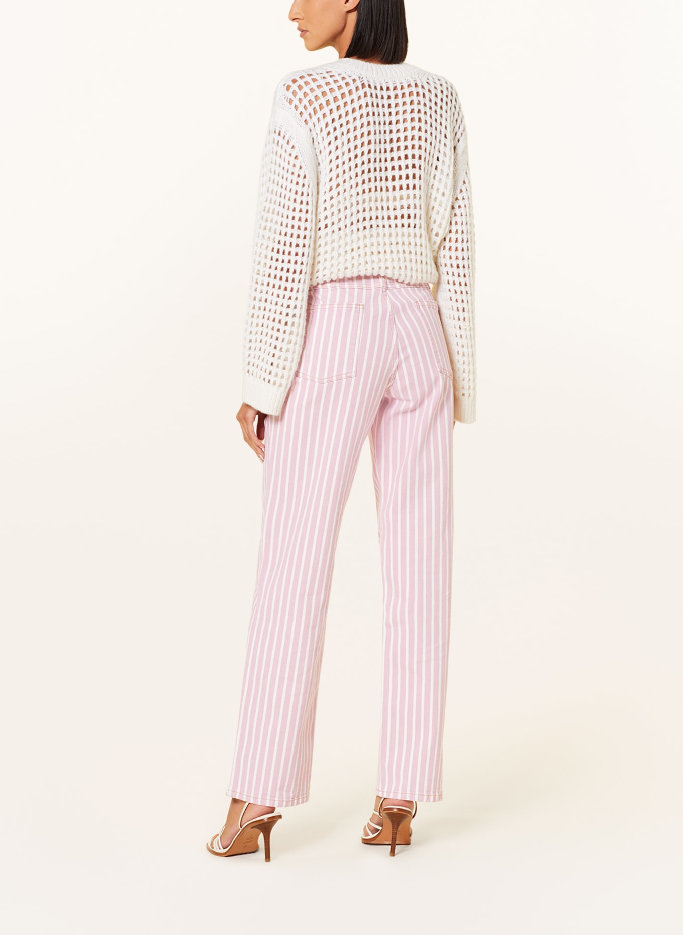 ba&sh Jeans RAY, Farbe: PINK/ WEISS (Bild 3)