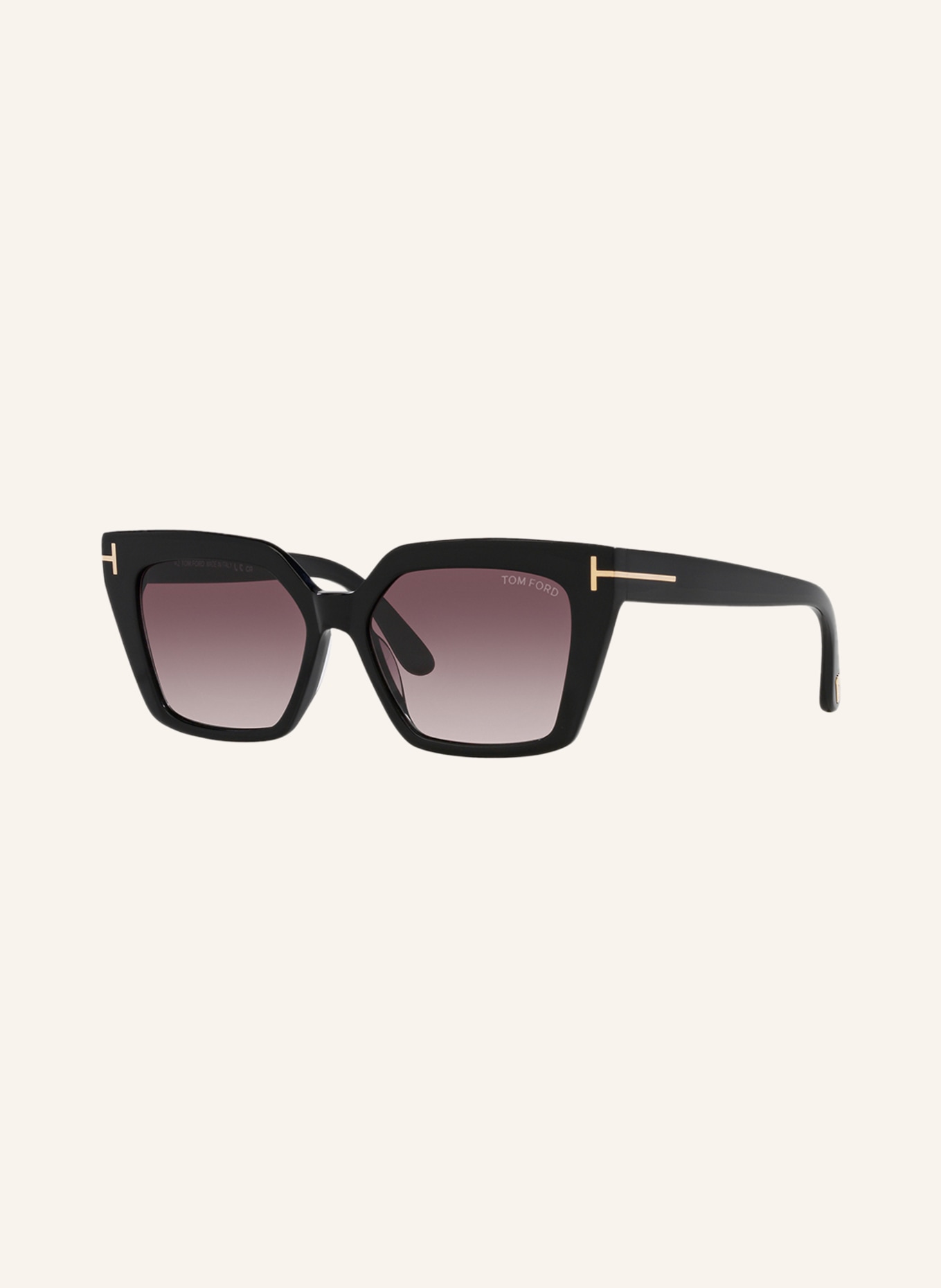 TOM FORD Sunglasses TR001637 WINONA, Color: 1330S6 - BLACK/ PURPLE MIRRORED (Image 1)