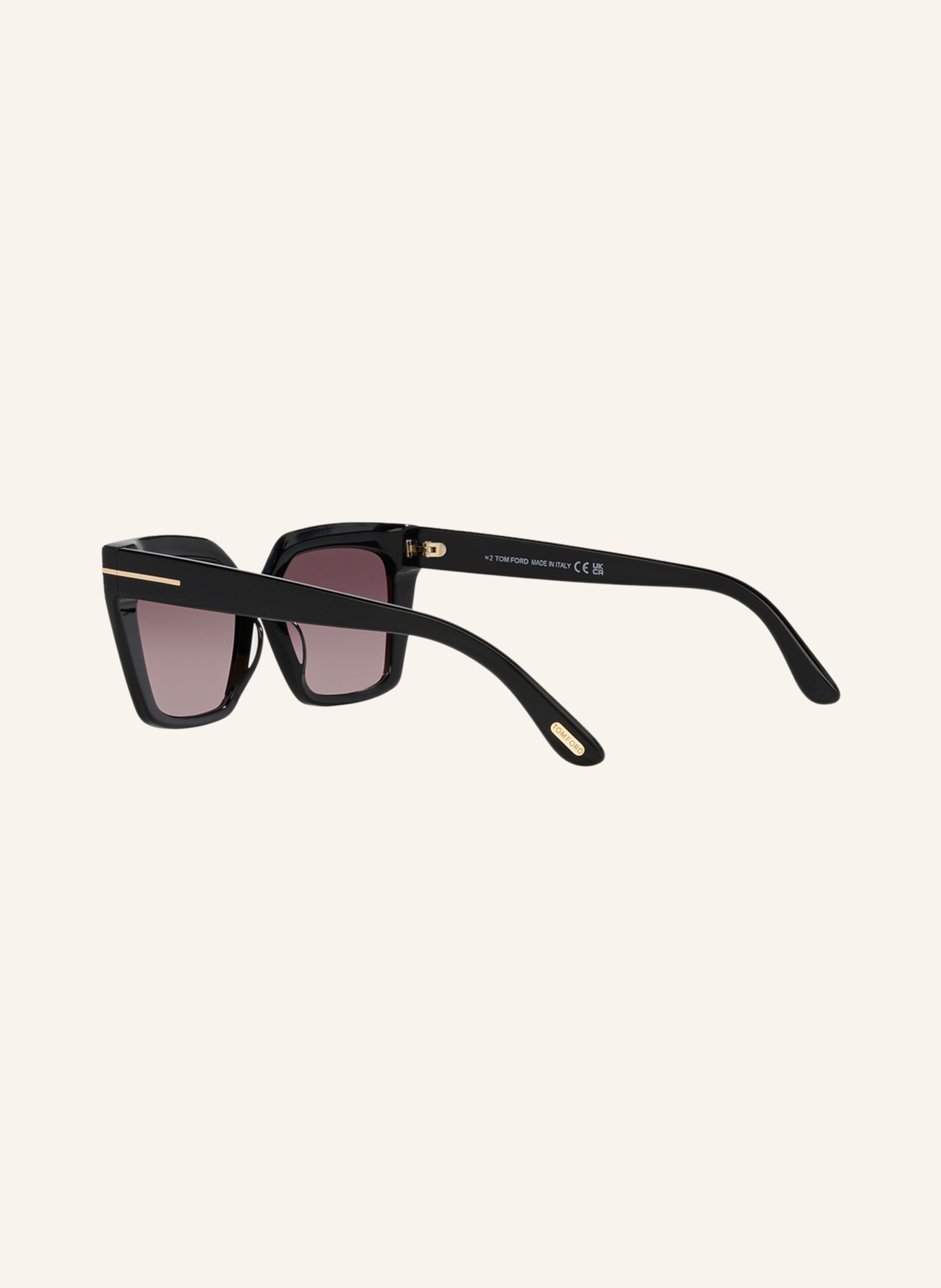 TOM FORD Sunglasses TR001637 WINONA, Color: 1330S6 - BLACK/ PURPLE MIRRORED (Image 4)