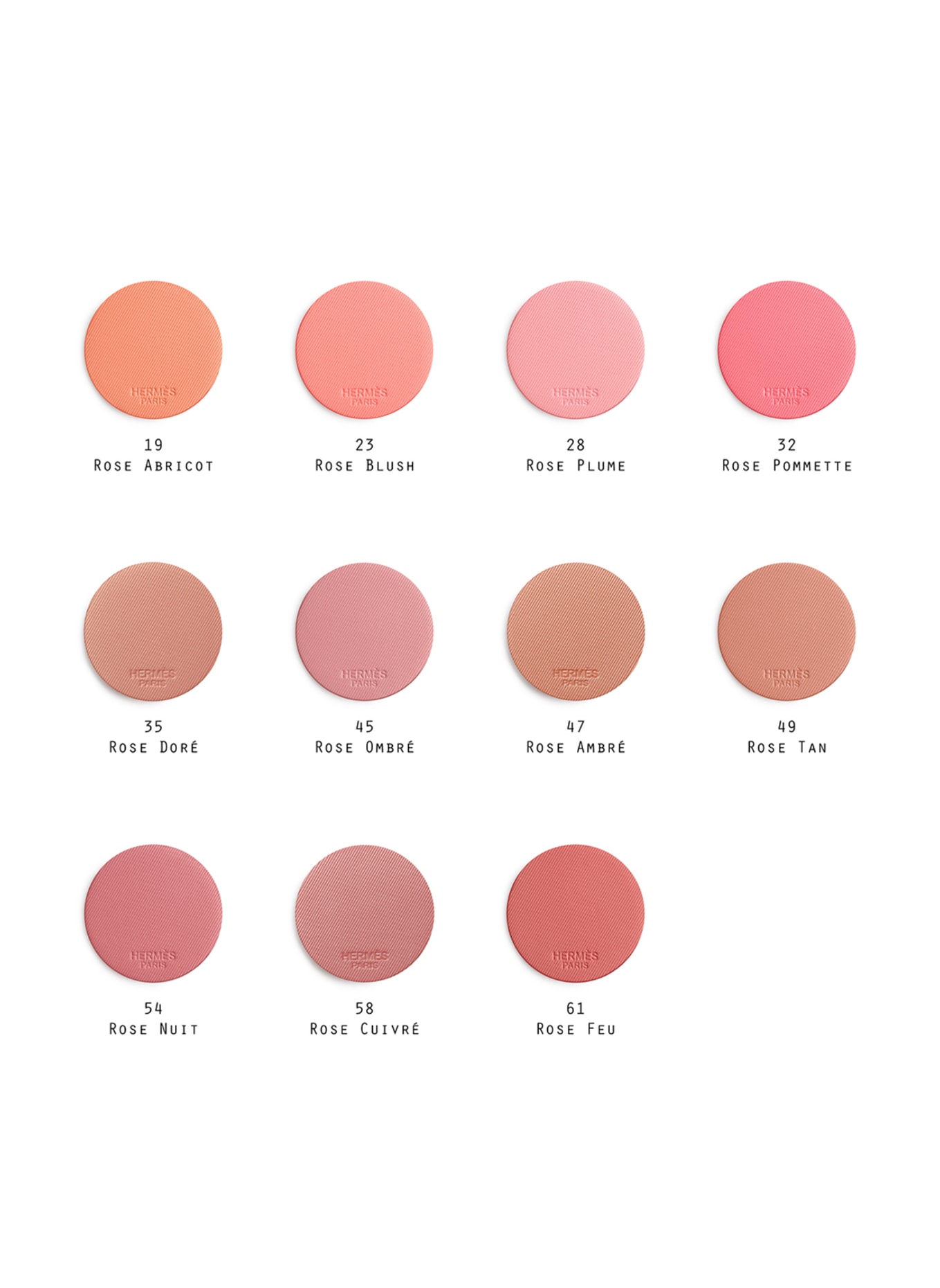 HERMÈS ROSE HERMÈS: 47 ROSE AMBRÉ