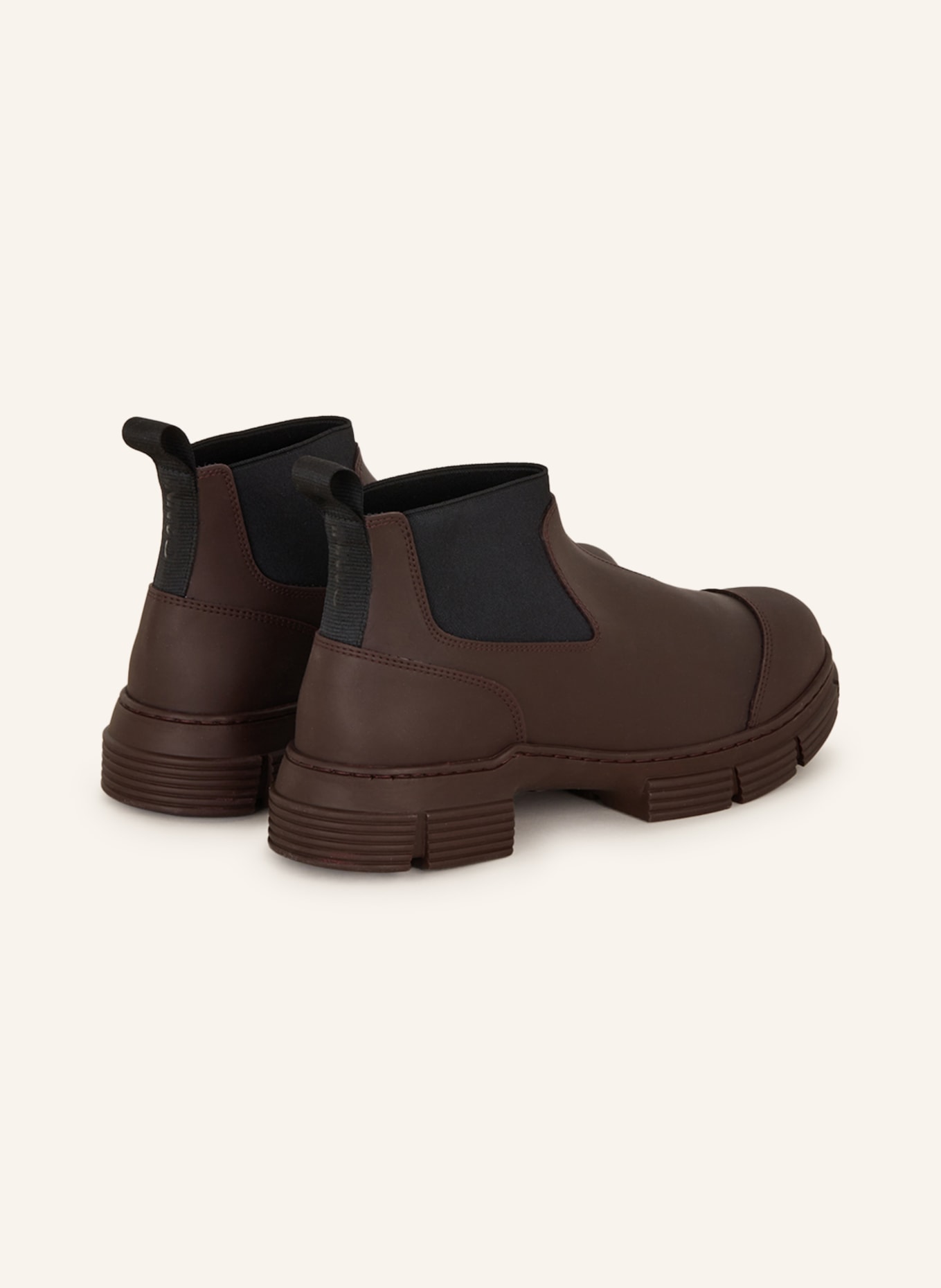 GANNI Chelsea-Boots, Farbe: DUNKELROT/ SCHWARZ (Bild 2)