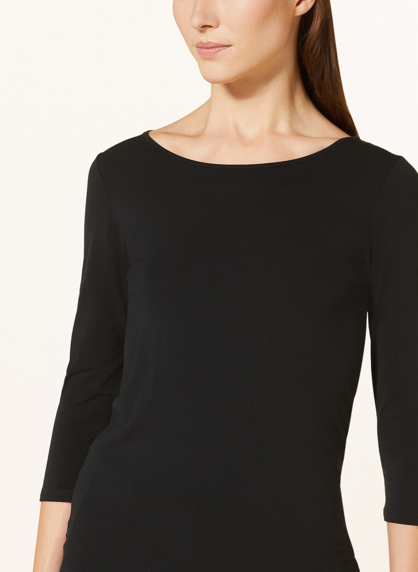MARC CAIN Shirt with 3/4 sleeves, Color: 900 SCHWARZ (Image 4)