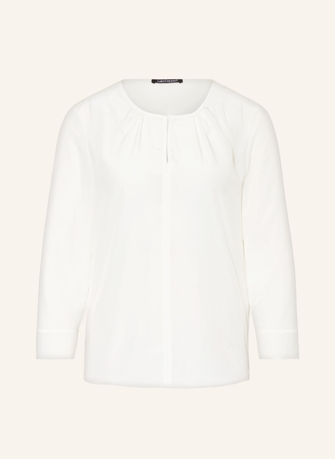 LUISA CERANO Blouse with 3/4 sleeve, Color: WHITE (Image 1)