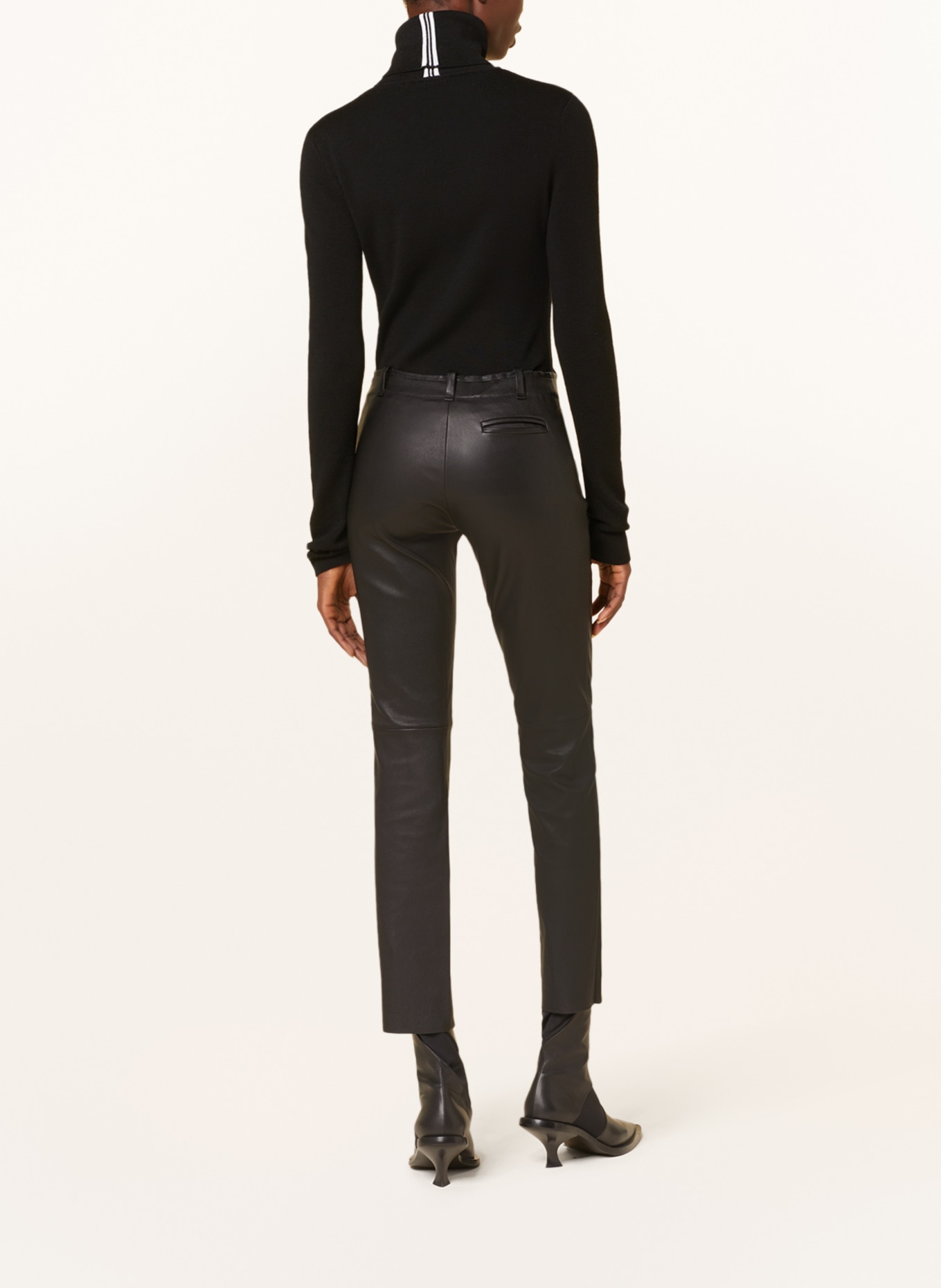 STOULS Leather pants MICK, Color: BLACK (Image 3)