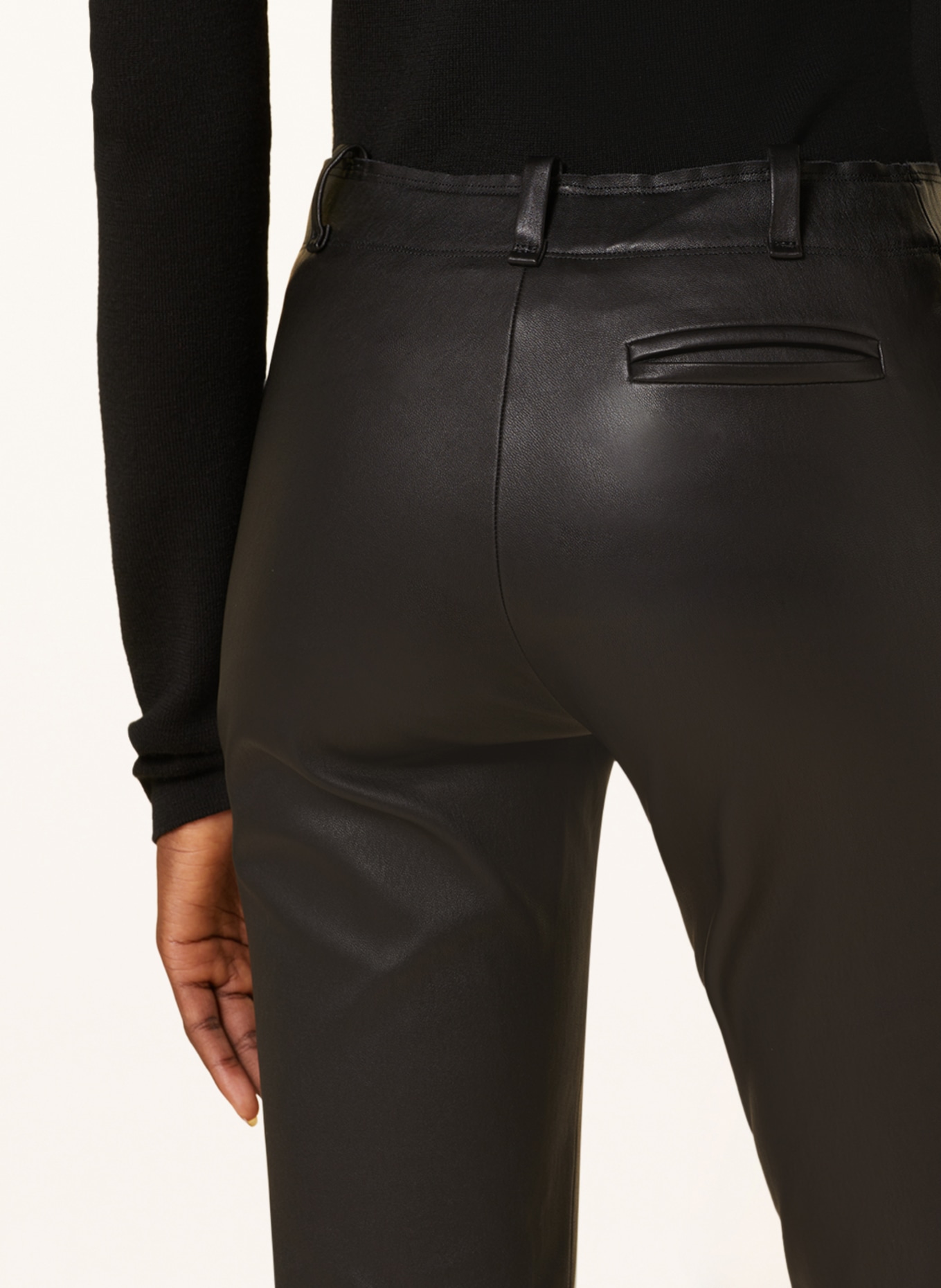 STOULS Leather pants MICK, Color: BLACK (Image 4)