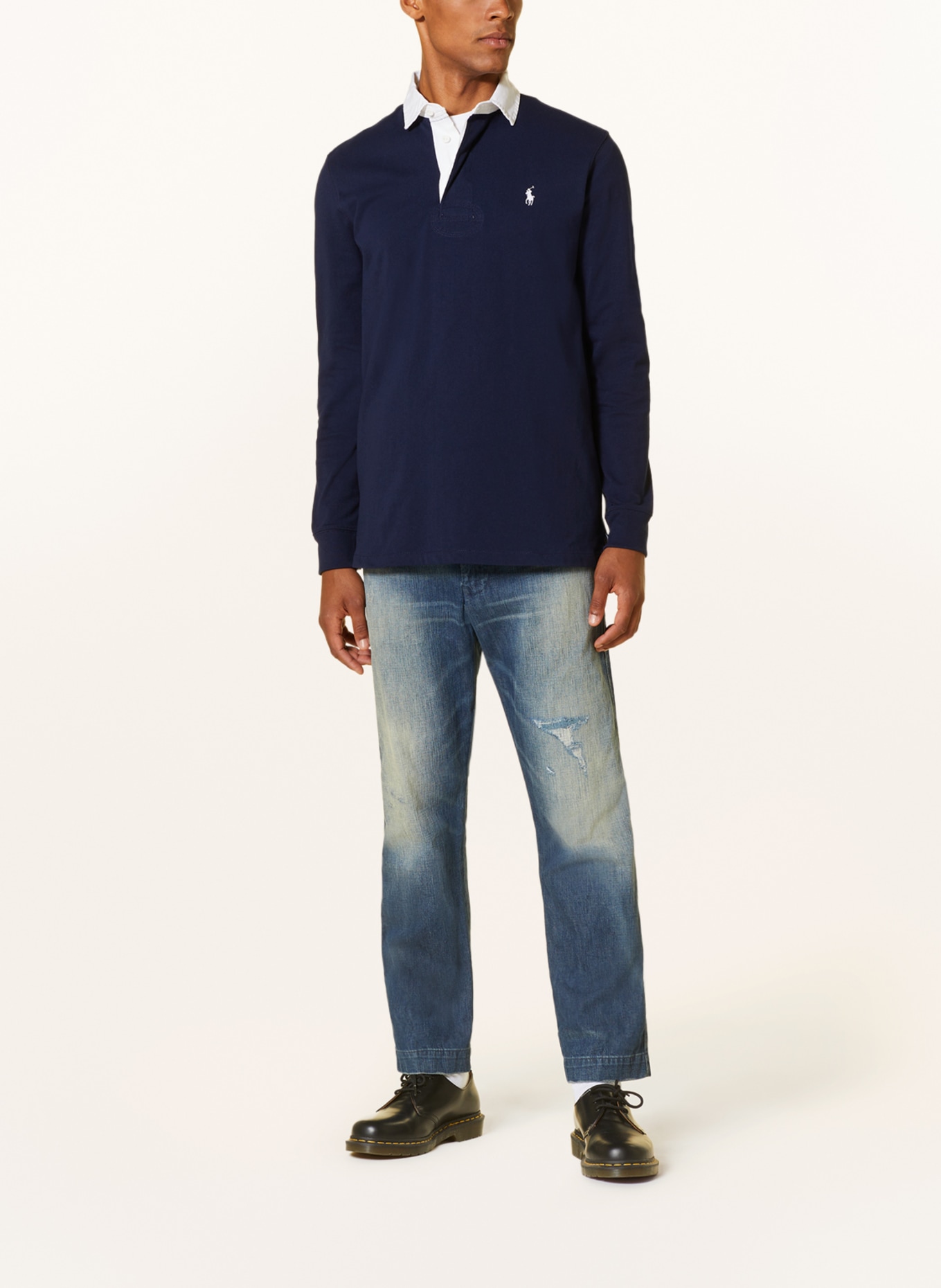 POLO RALPH LAUREN Rugby shirt classic fit, Color: DARK BLUE (Image 2)