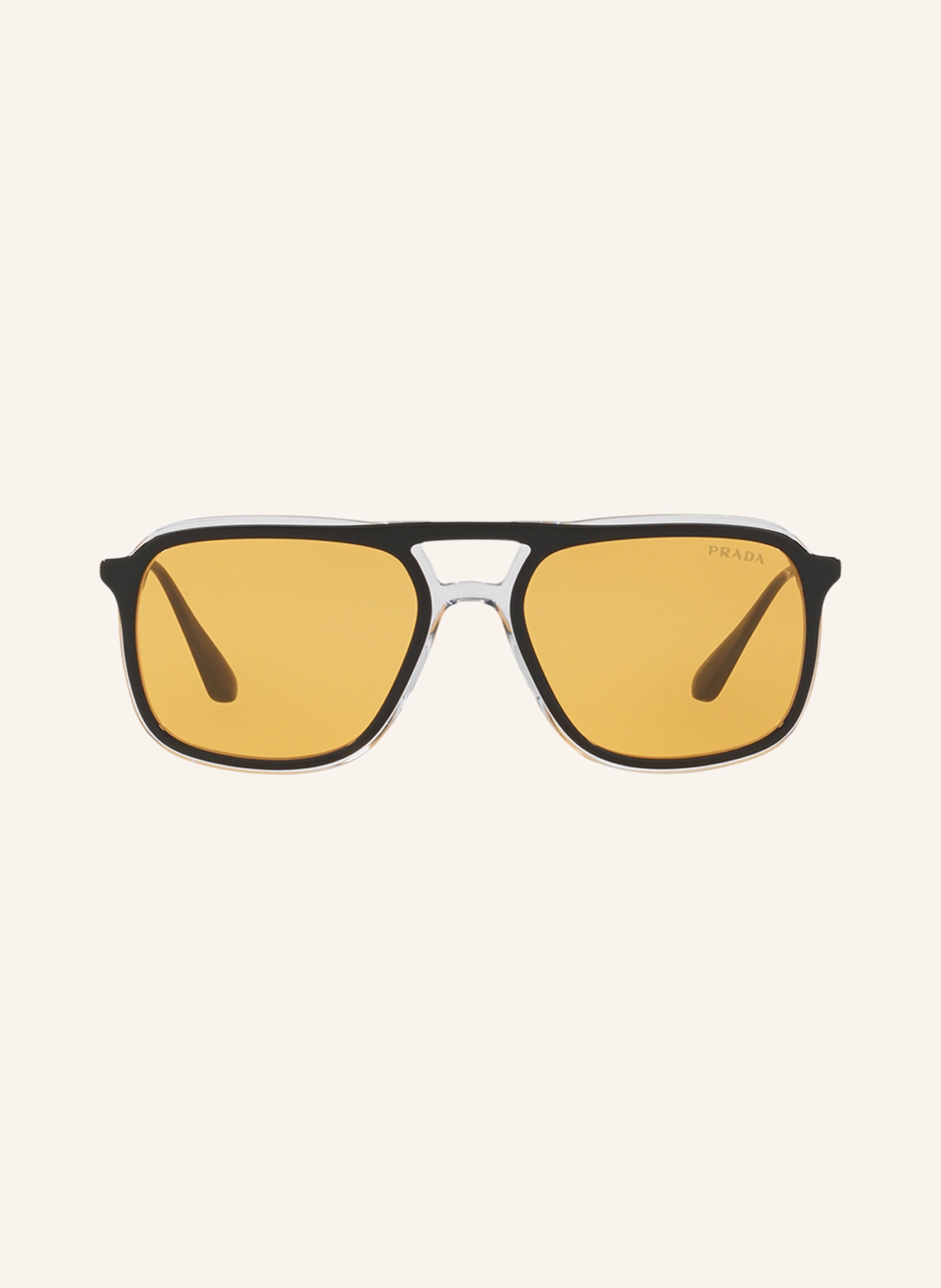 PRADA Sunglasses PR06VS, Color: 2AF0B7 - BLACK/YELLOW (Image 2)
