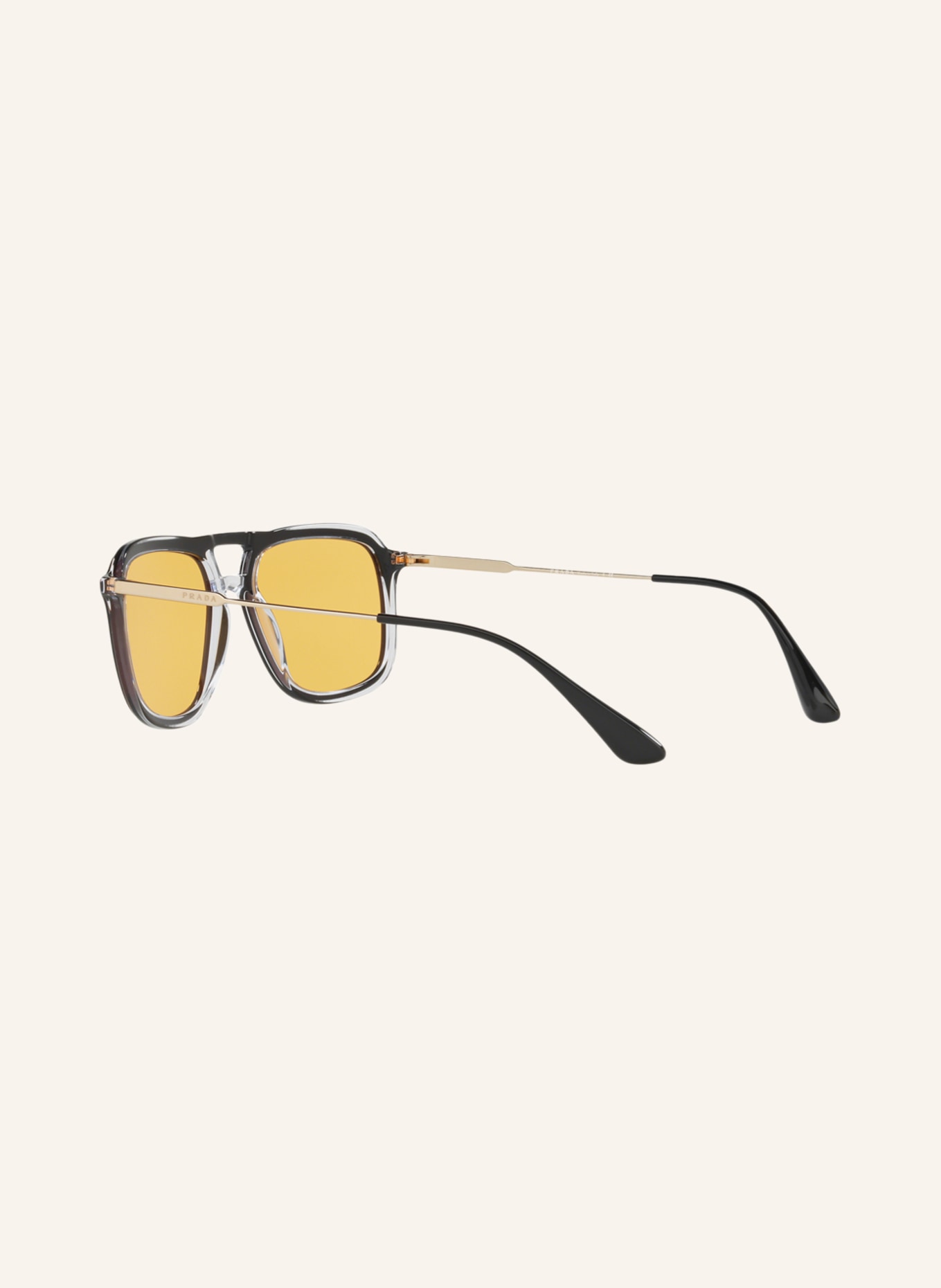 PRADA Sunglasses PR06VS, Color: 2AF0B7 - BLACK/YELLOW (Image 4)