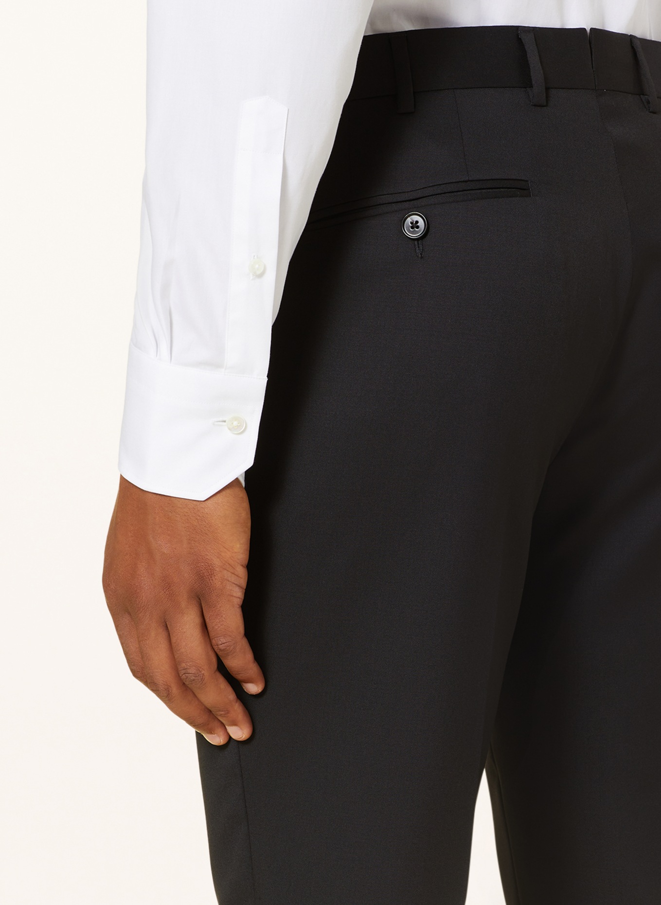 ZEGNA Oblekové kalhoty MILANO Slim Fit, Barva: 525 BLACK (Obrázek 6)