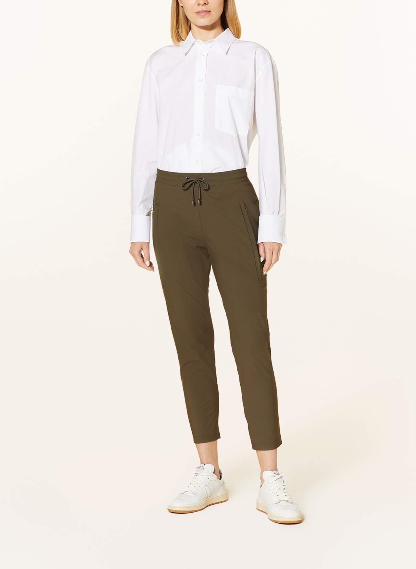 MAC Spodnie 7/8 FUTURE w stylu dresowym, Kolor: KHAKI (Obrazek 2)
