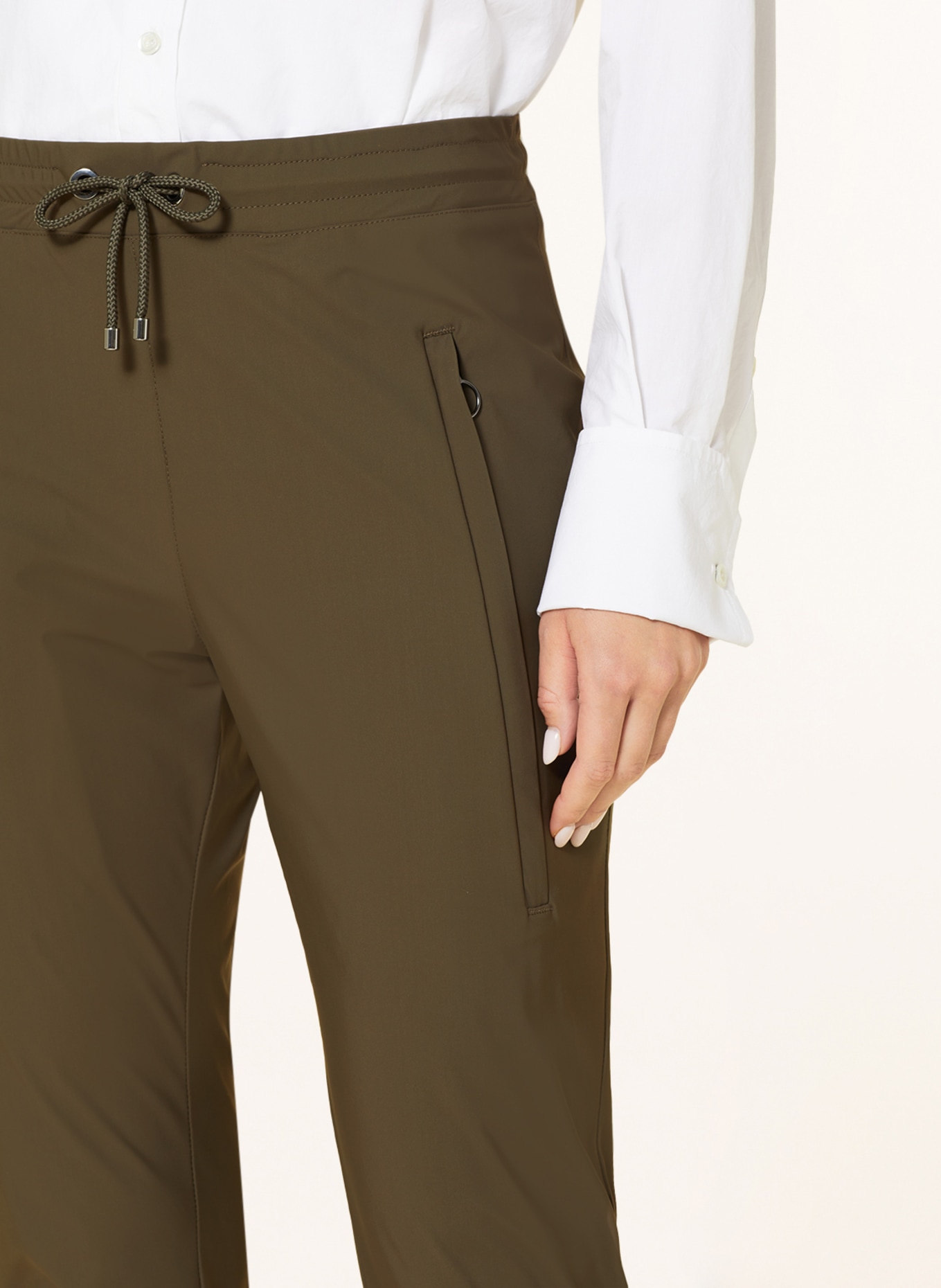MAC 7/8 kalhoty FUTURE v joggingovém stylu, Barva: KHAKI (Obrázek 5)