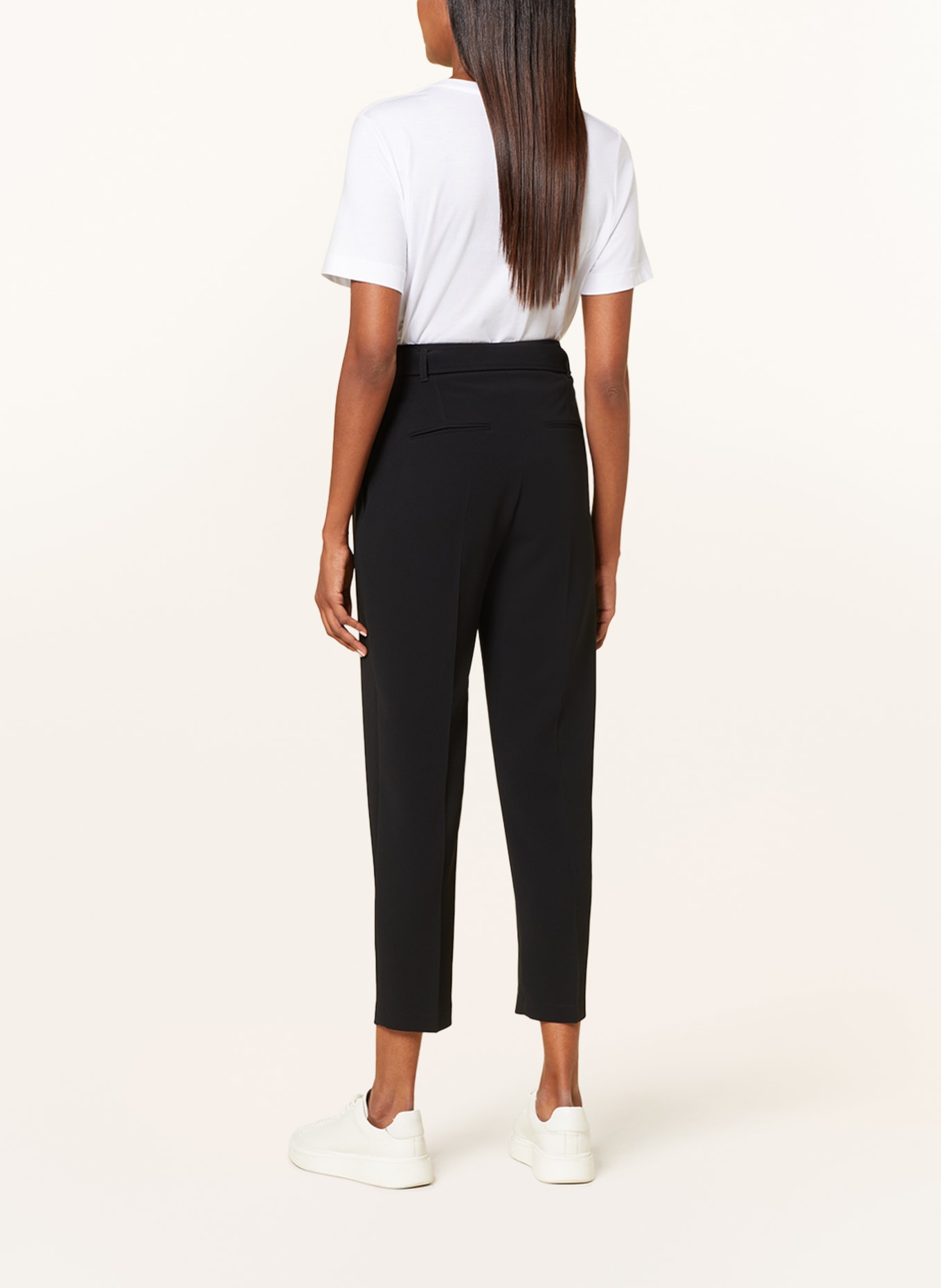 BOSS Paperbag trousers TAPIA, Color: BLACK (Image 3)