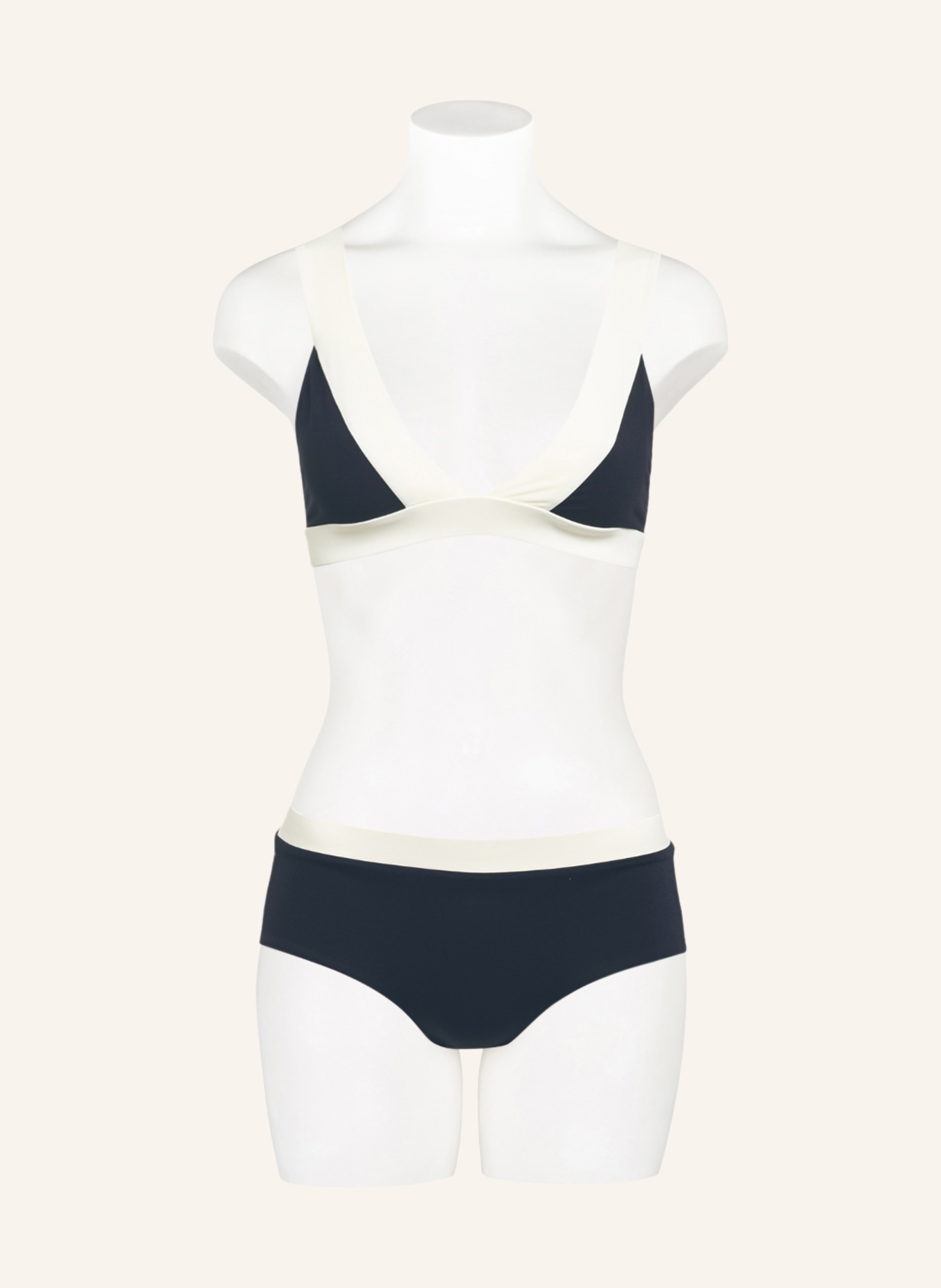 MYMARINI Panty bikini bottoms WITH WHITE reversible , Color: BLACK/ GRAY/ DARK BLUE (Image 2)