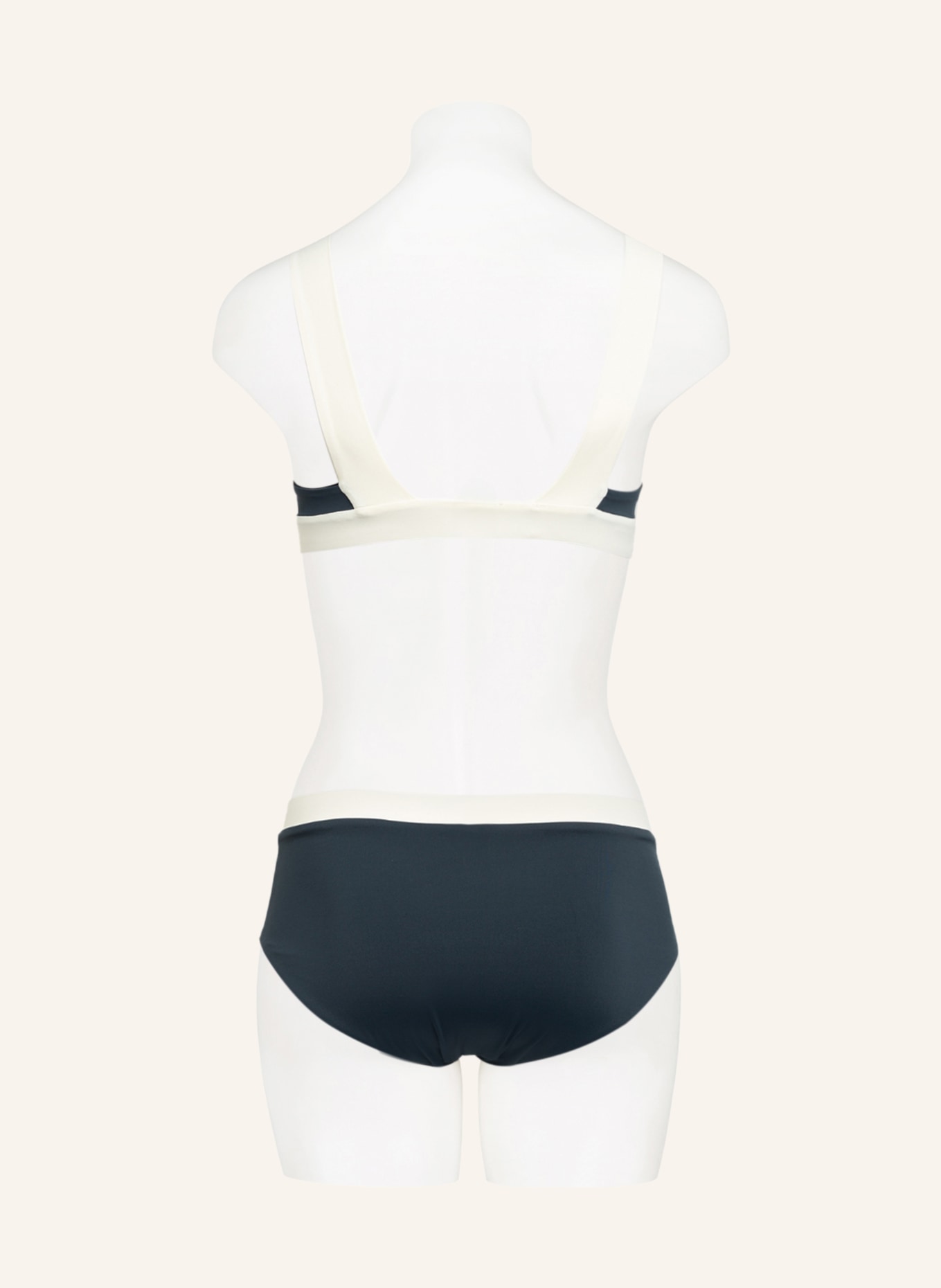 MYMARINI Panty bikini bottoms WITH WHITE reversible , Color: BLACK/ GRAY/ DARK BLUE (Image 3)
