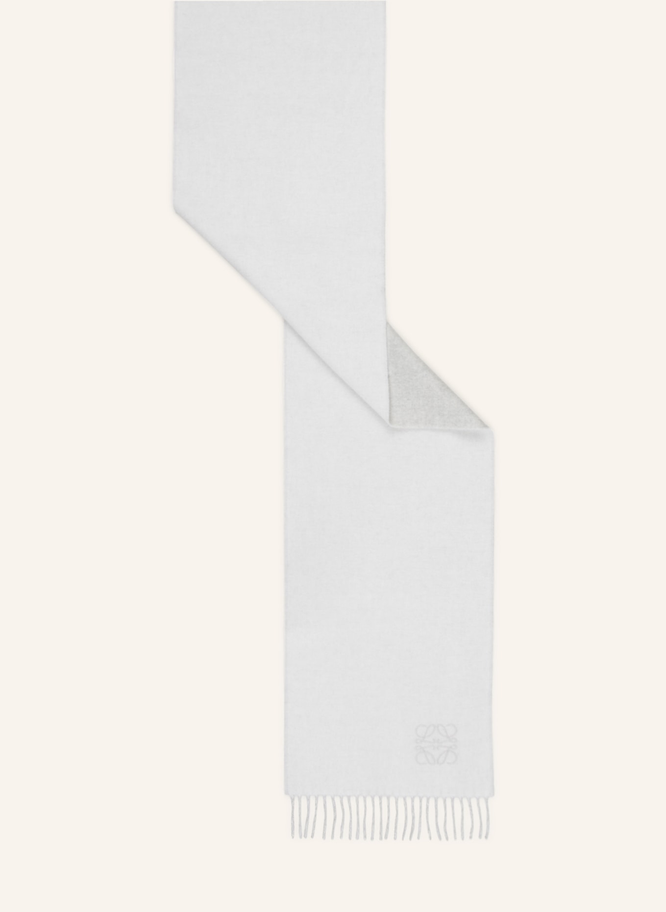 LOEWE Scarf, Color: BEIGE/ WHITE (Image 2)