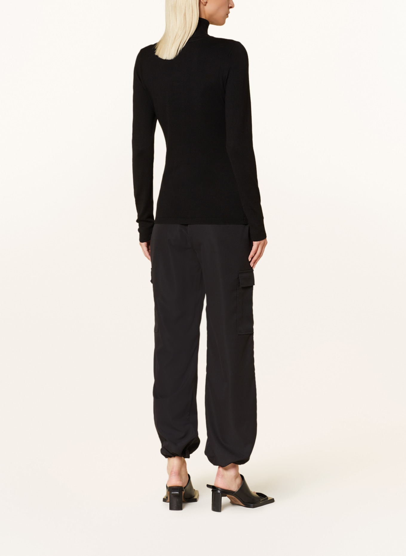 ICHI Turtleneck sweater IHMAFA, Color: BLACK (Image 3)