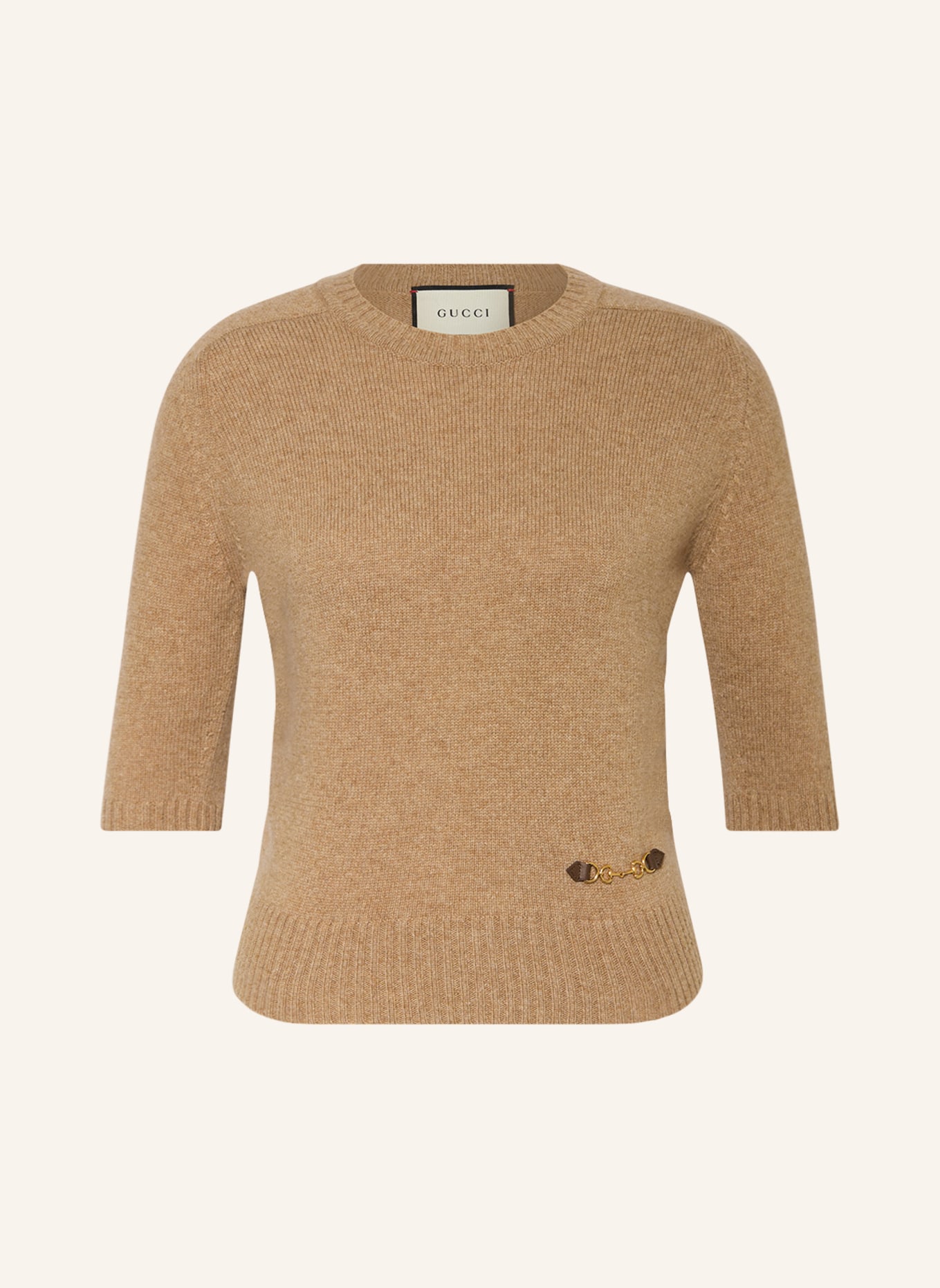GUCCI Knit shirt in cashmere, Color: BEIGE (Image 1)