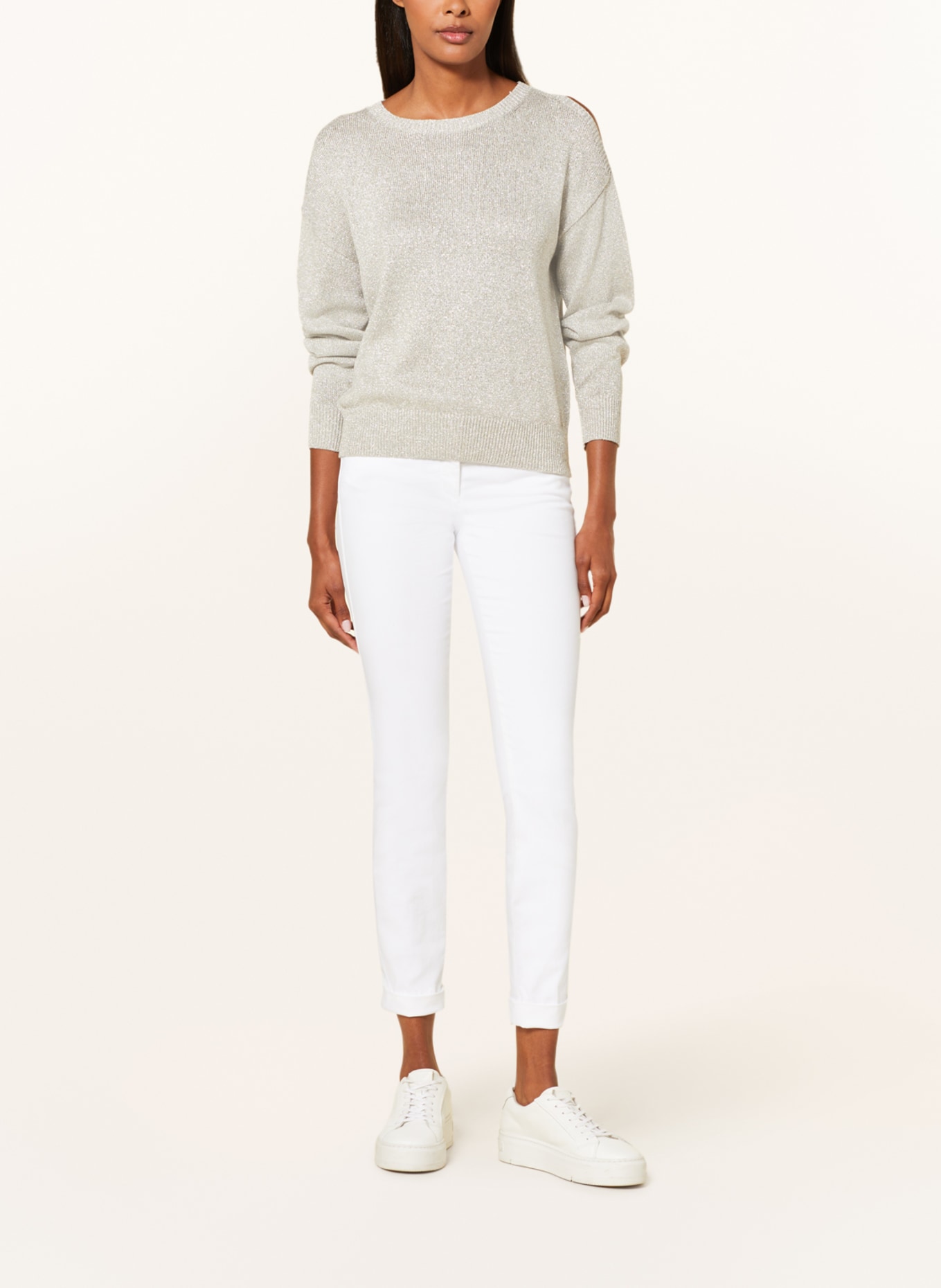 LUISA CERANO Spodnie , Kolor: 100 WHITE (Obrazek 2)