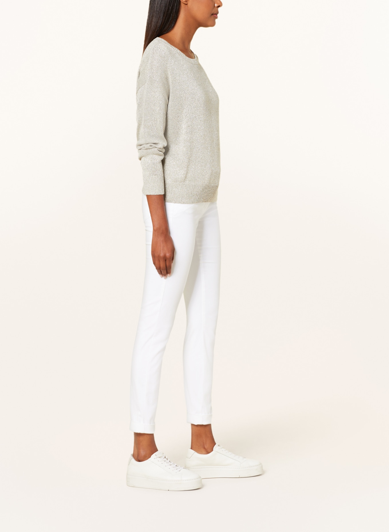 LUISA CERANO Spodnie , Kolor: 100 WHITE (Obrazek 4)