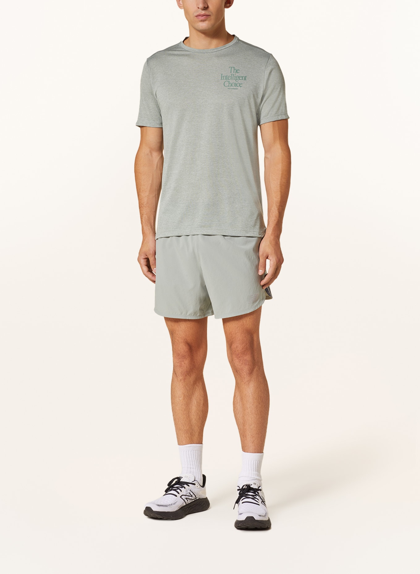 new balance Running shirt IMPACT RUN in mesh, Color: LIGHT GREEN (Image 2)