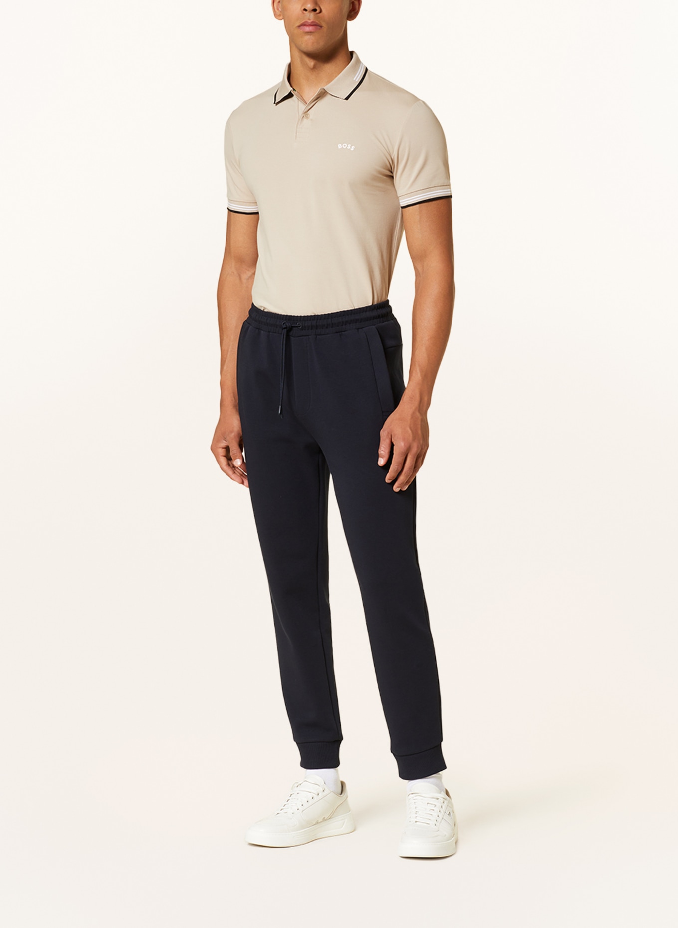 BOSS Jersey polo shirt PAUL Slim Fit, Color: BEIGE (Image 2)