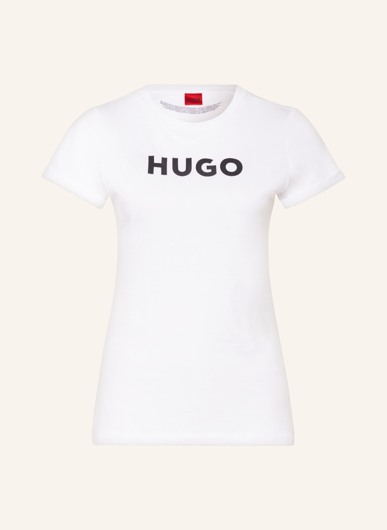 HUGO T-shirt THE HUGO, Kolor: BIAŁY (Obrazek 1)