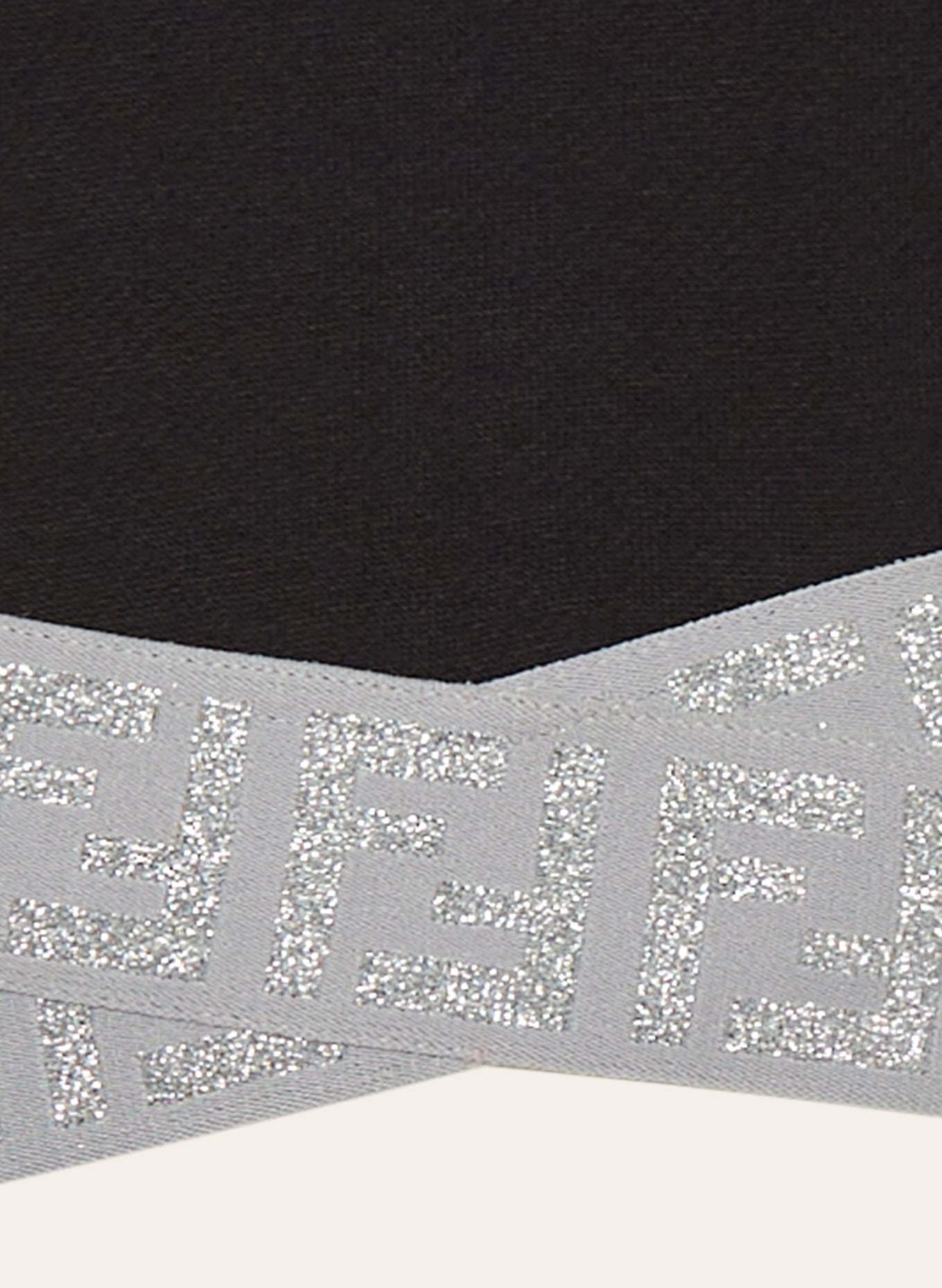FENDI Cropped tričko , Barva: ČERNÁ (Obrázek 3)