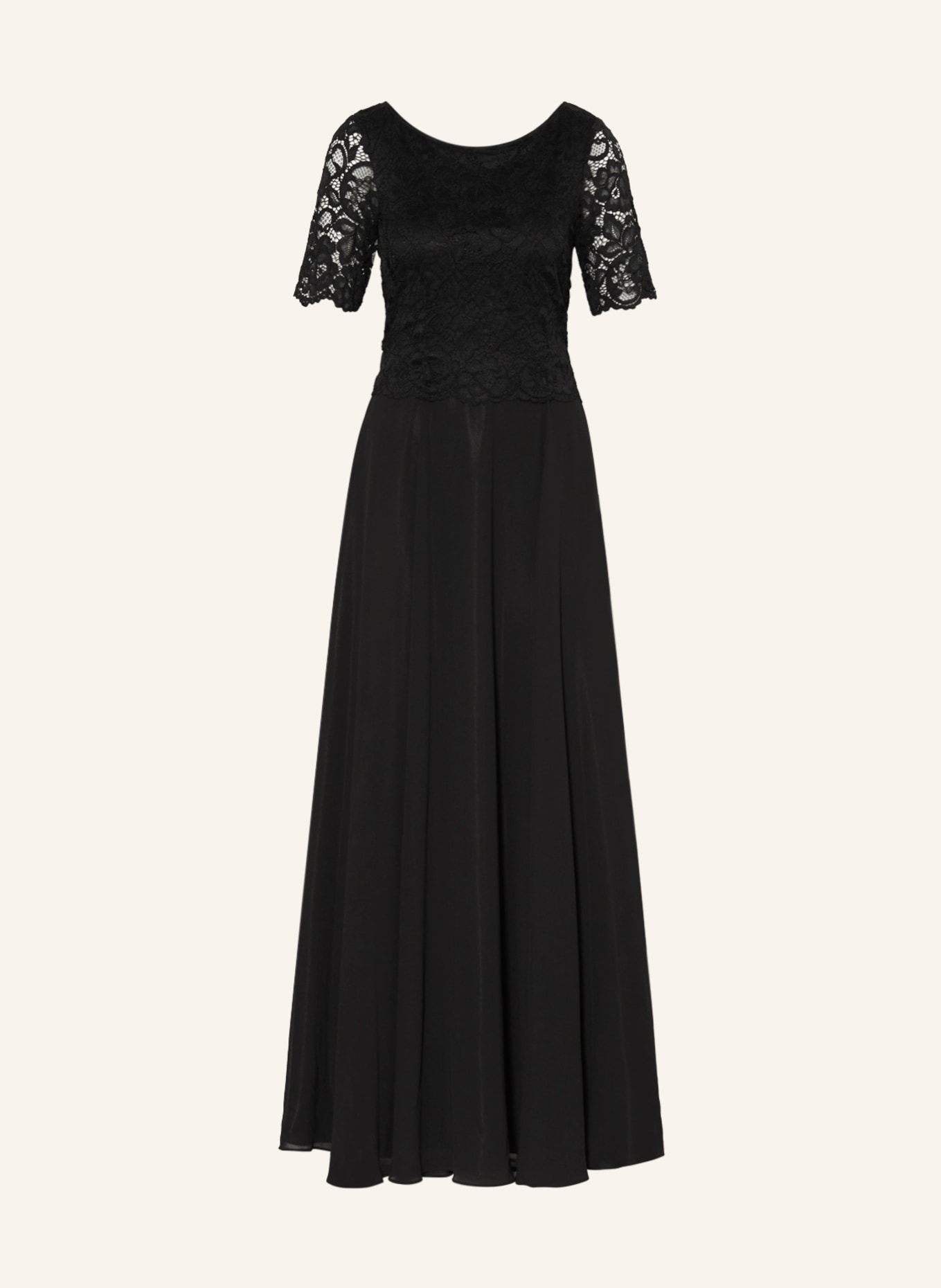 Vera Mont Dress with lace, Color: BLACK (Image 1)