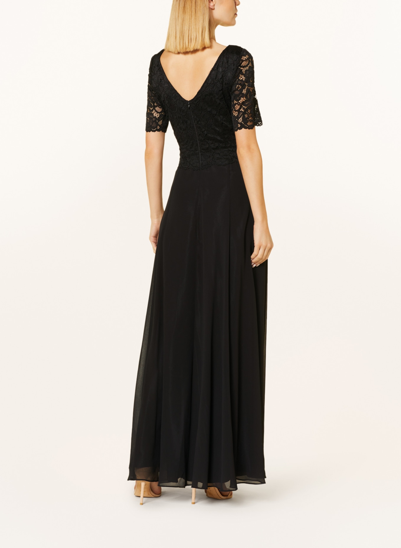 Vera Mont Dress with lace, Color: BLACK (Image 3)