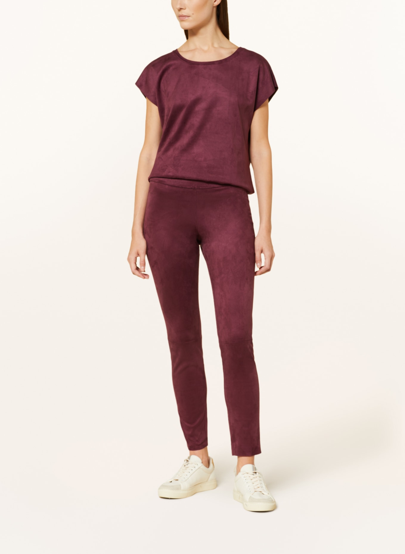 Juvia Leggings in leather look, Color: DARK RED (Image 2)