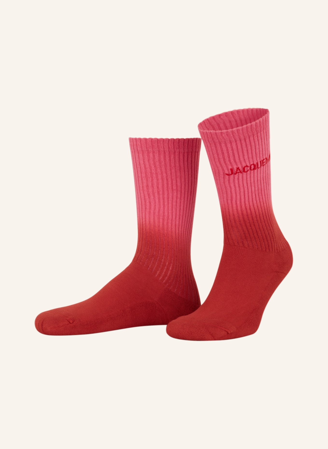 JACQUEMUS Socks LES CHAUSSETTES MOISSON, Color: 040 MULTI-RED (Image 1)