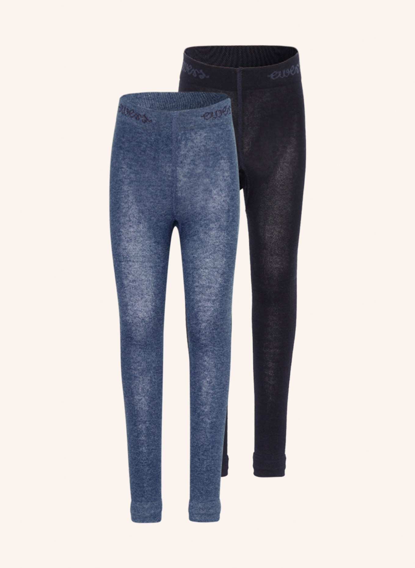 ewers COLLECTION 2-pack leggings, Color: BLUE/ DARK GRAY (Image 1)