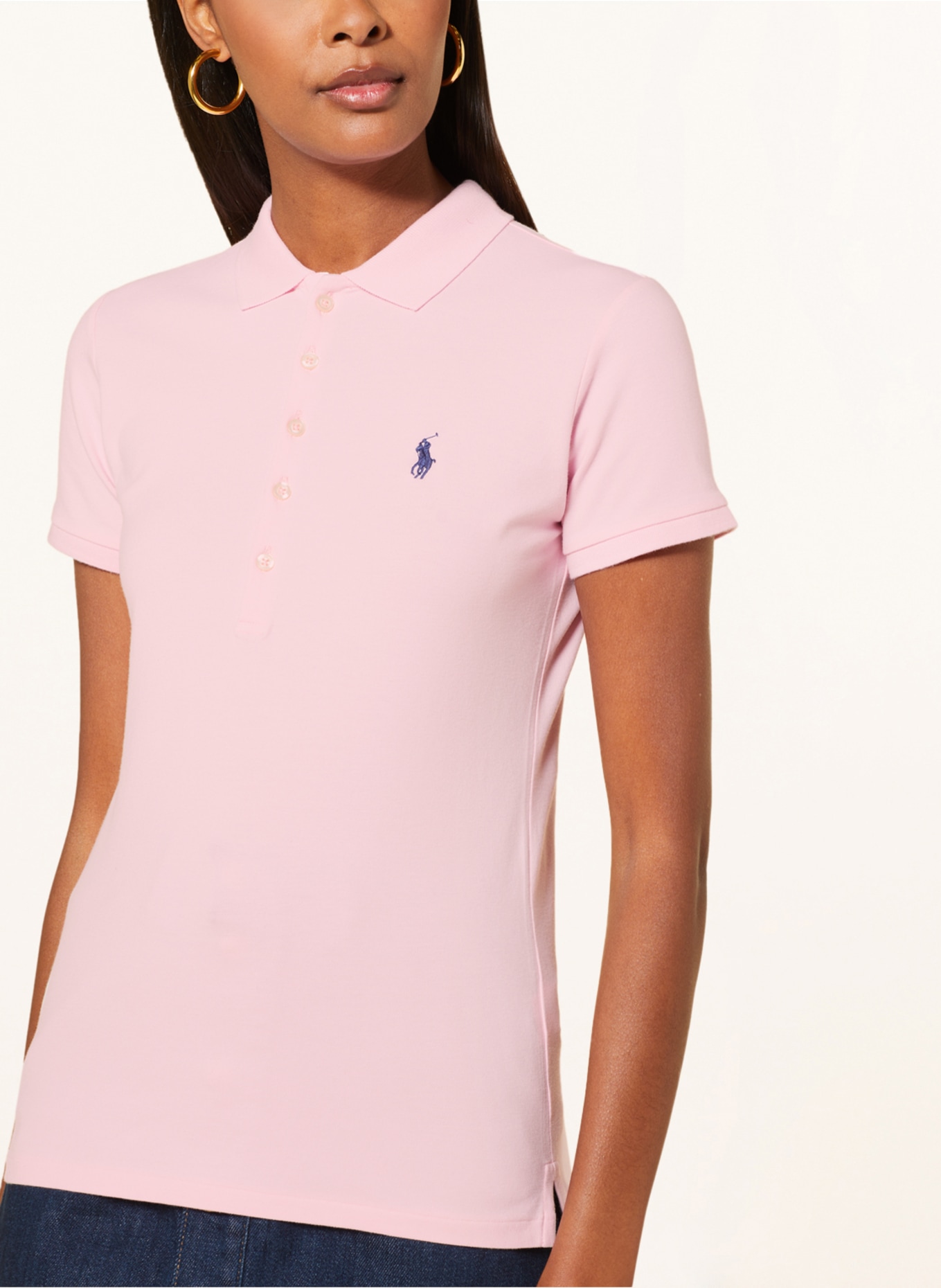 POLO RALPH LAUREN Piqué polo shirt, Color: PINK (Image 4)