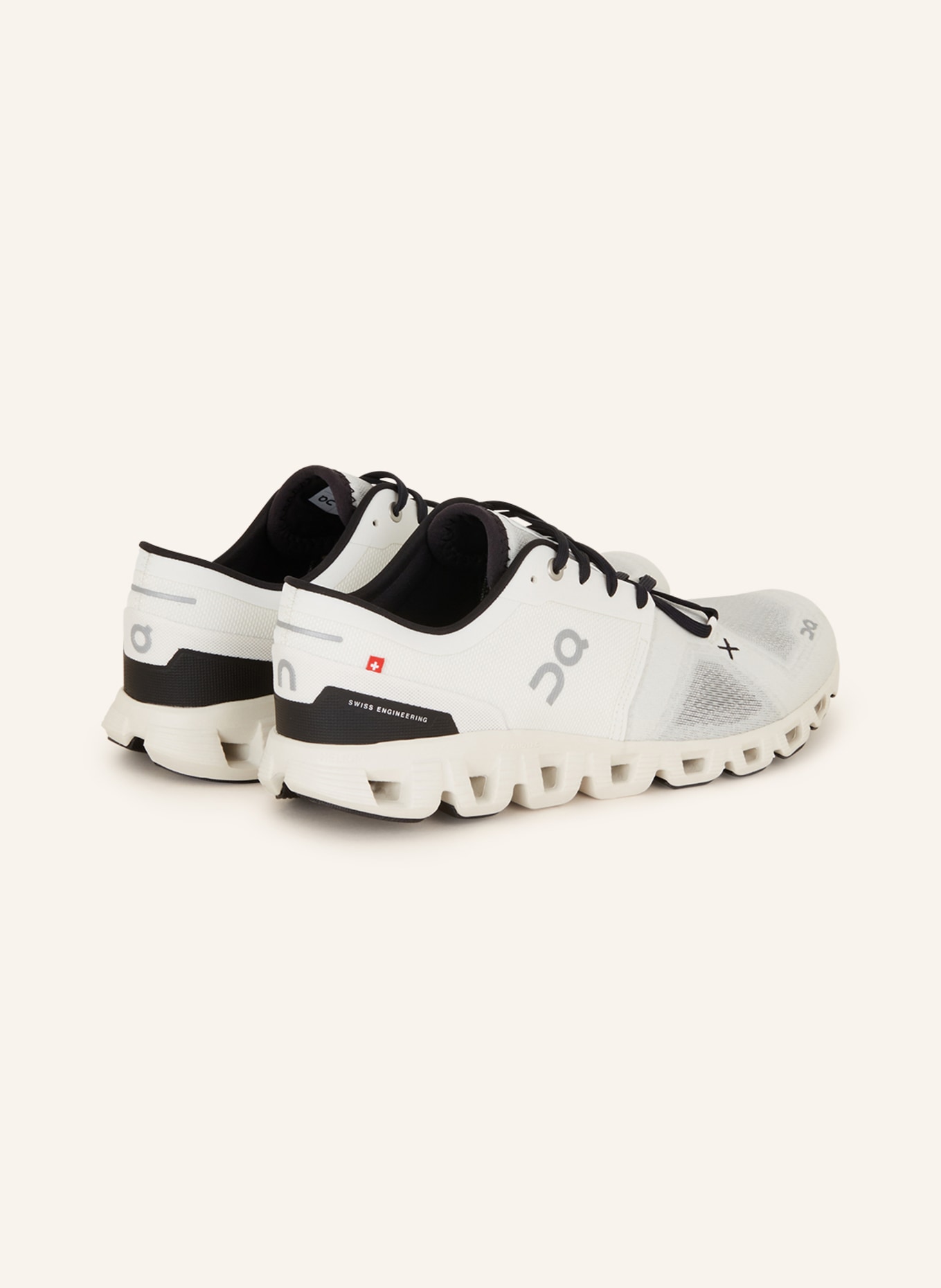 On Fitness shoes CLOUD X 3, Color: WHITE/ BLACK (Image 2)
