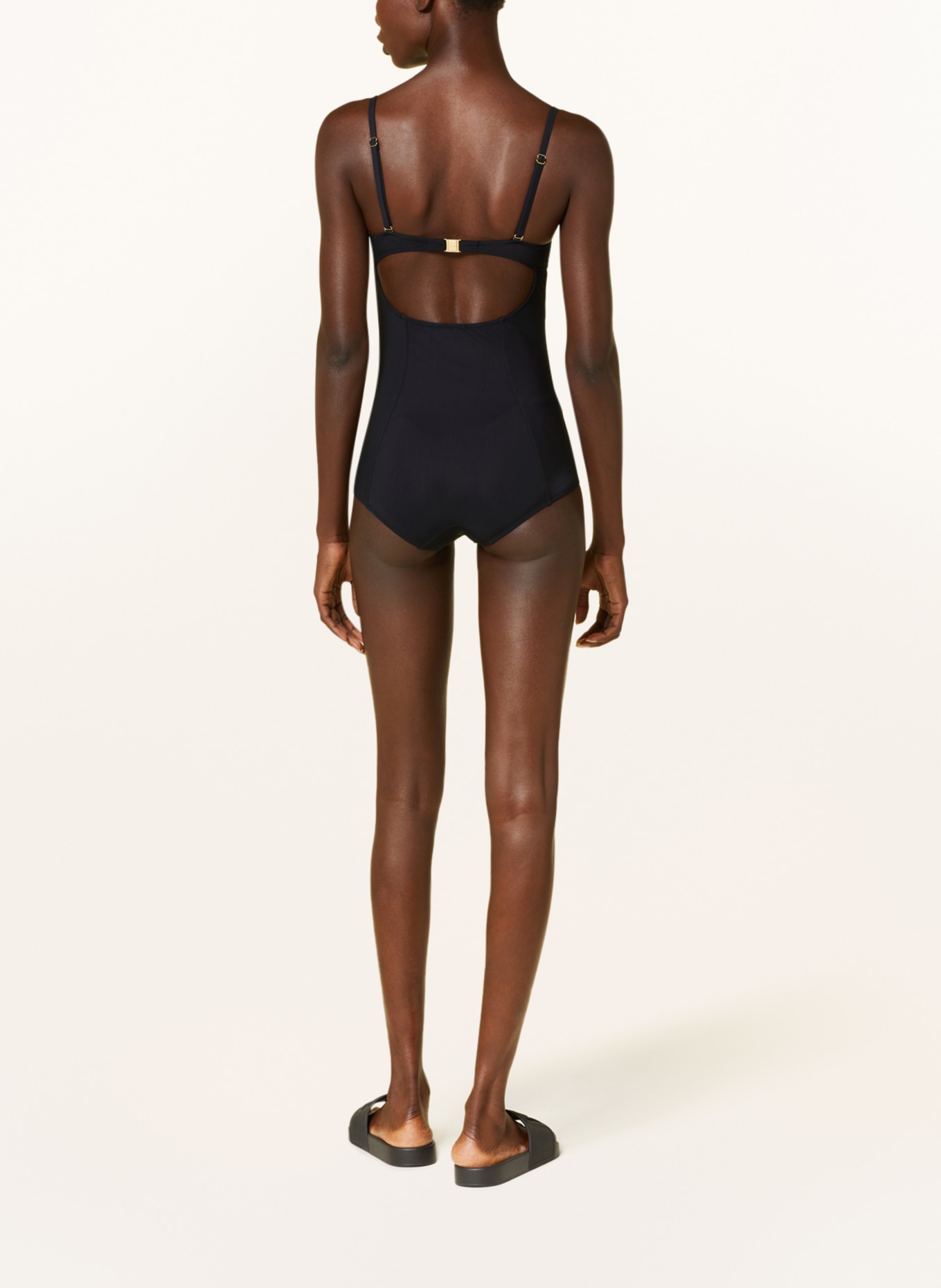 DOLCE & GABBANA Bandeau swimsuit, Color: BLACK (Image 3)