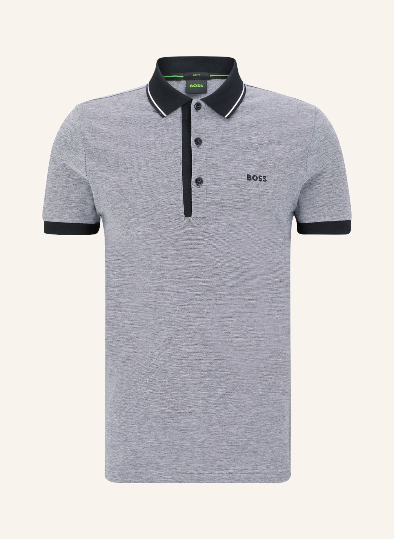 BOSS Functional polo shirt PAULE 4 slim fit, Color: GRAY (Image 1)