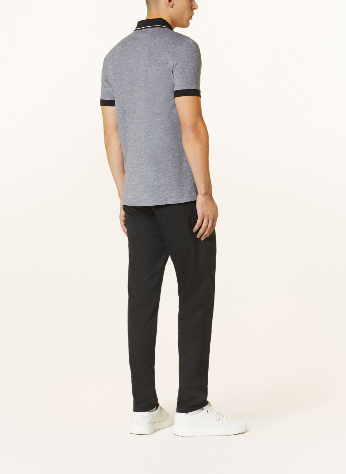 BOSS Functional polo shirt PAULE 4 slim fit, Color: GRAY (Image 3)