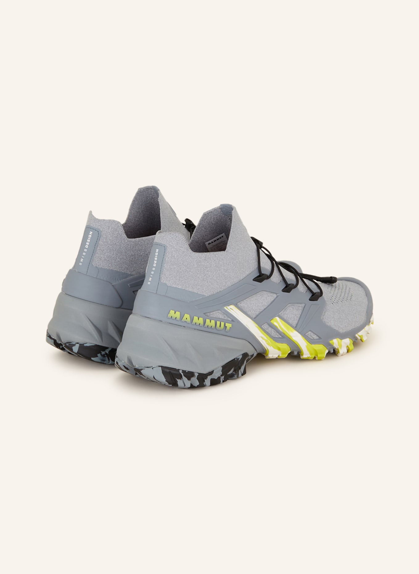 MAMMUT Trekking shoes AEGILITY PRO MID DT, Color: LIGHT GRAY/ YELLOW/ GRAY (Image 2)