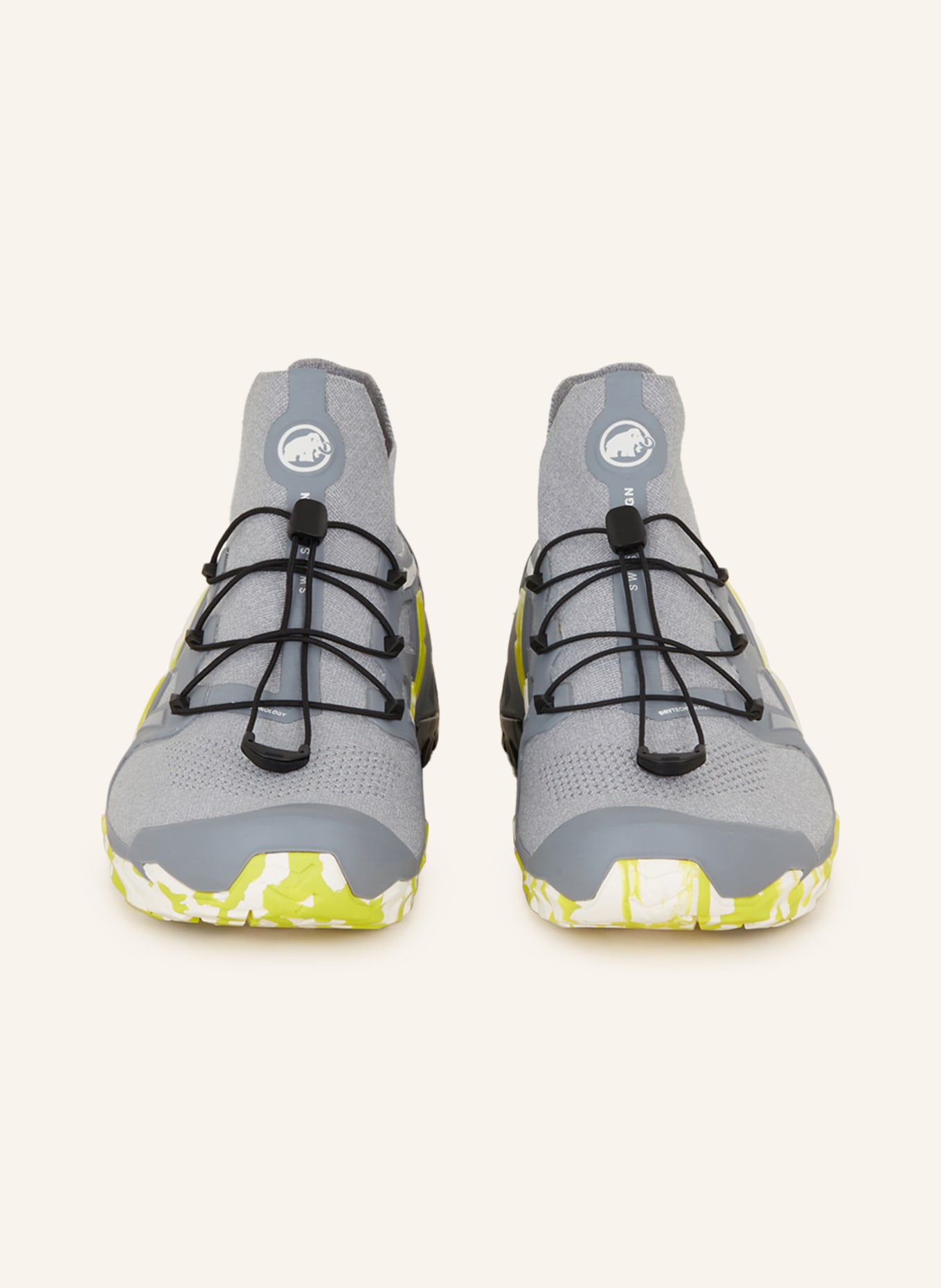 MAMMUT Trekking shoes AEGILITY PRO MID DT, Color: LIGHT GRAY/ YELLOW/ GRAY (Image 3)