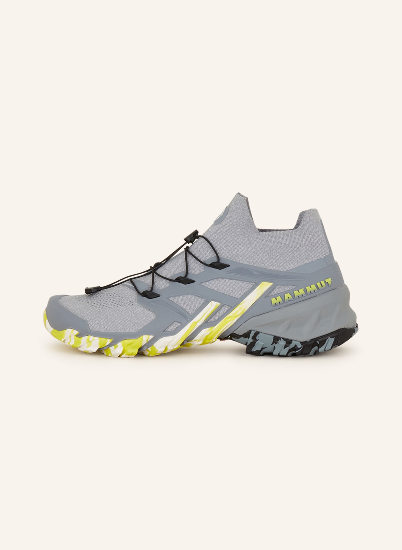 MAMMUT Trekking shoes AEGILITY PRO MID DT, Color: LIGHT GRAY/ YELLOW/ GRAY (Image 4)