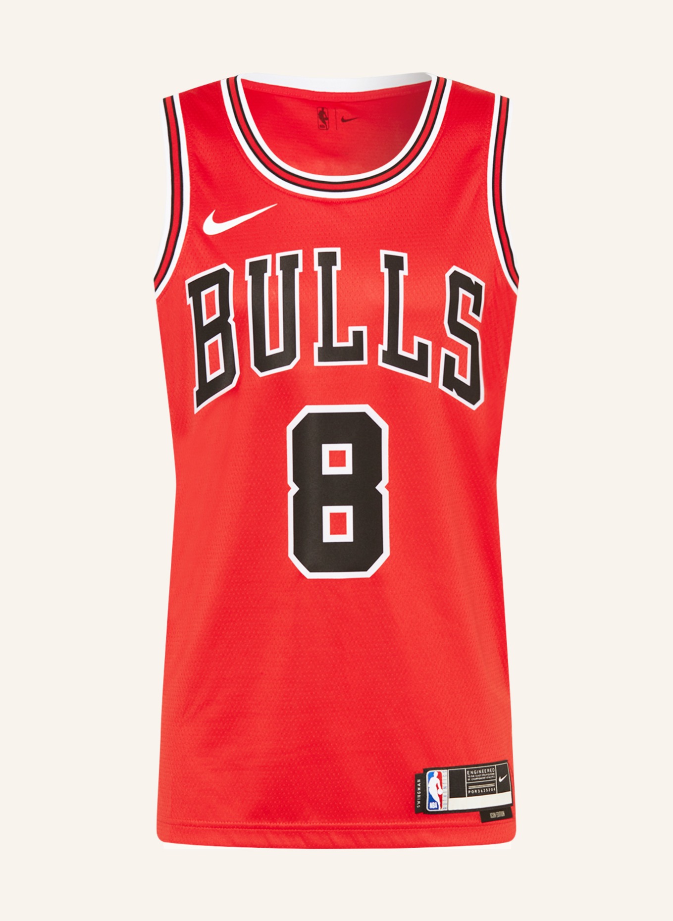 Nike Basketball jersey SWINGMAN made of mesh, Color: RED/ BLACK (Image 1)