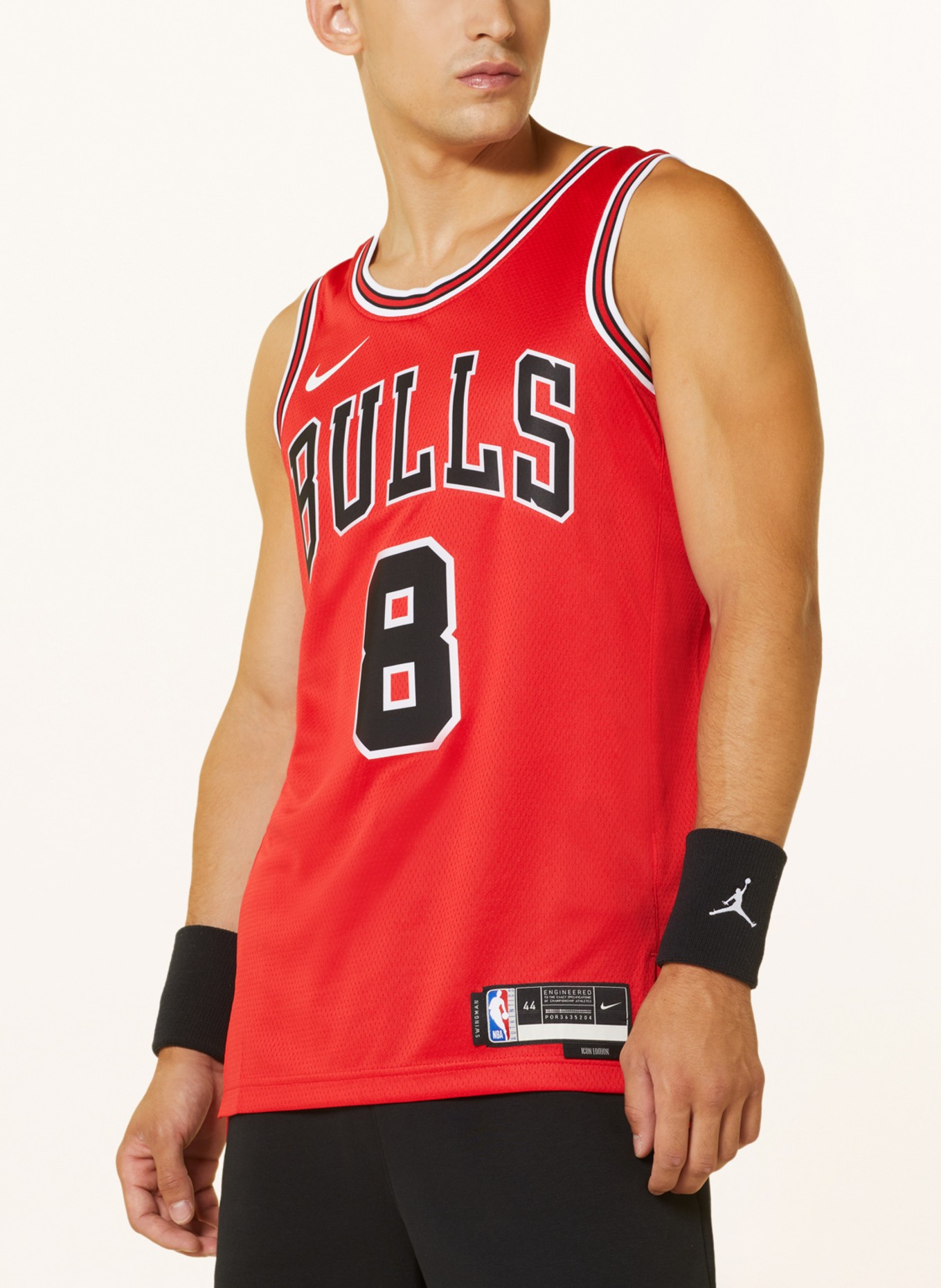 Nike Basketball jersey SWINGMAN made of mesh, Color: RED/ BLACK (Image 4)