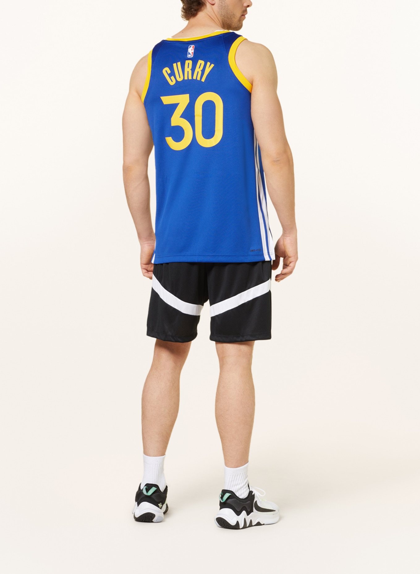 Nike Basketballtrikot SWINGMAN aus Mesh, Farbe: BLAU/ GELB (Bild 3)