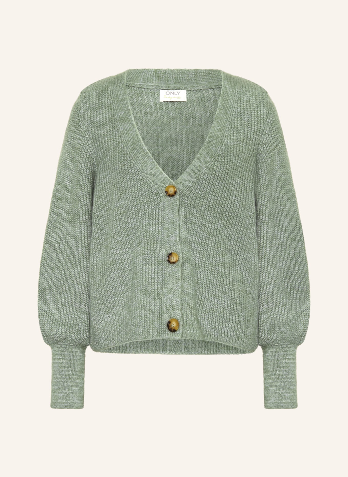 ONLY Cardigan, Color: LIGHT GREEN (Image 1)