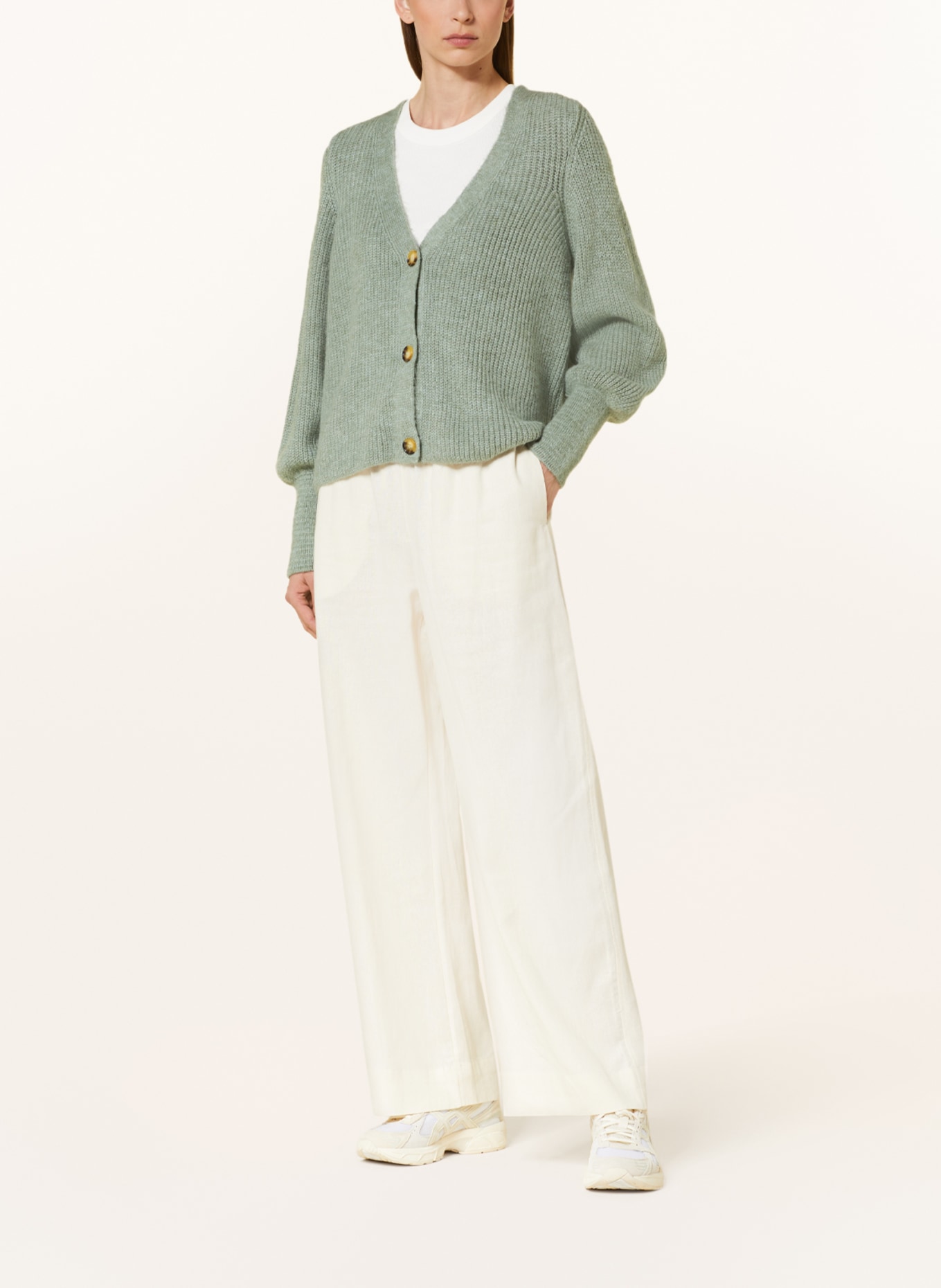 ONLY Cardigan, Color: LIGHT GREEN (Image 2)