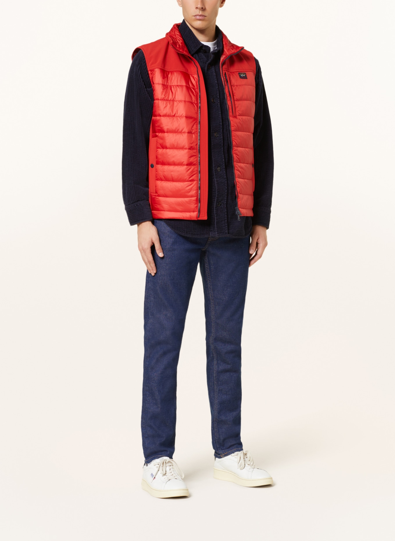 PAUL & SHARK Quilted vest, Color: RED (Image 2)