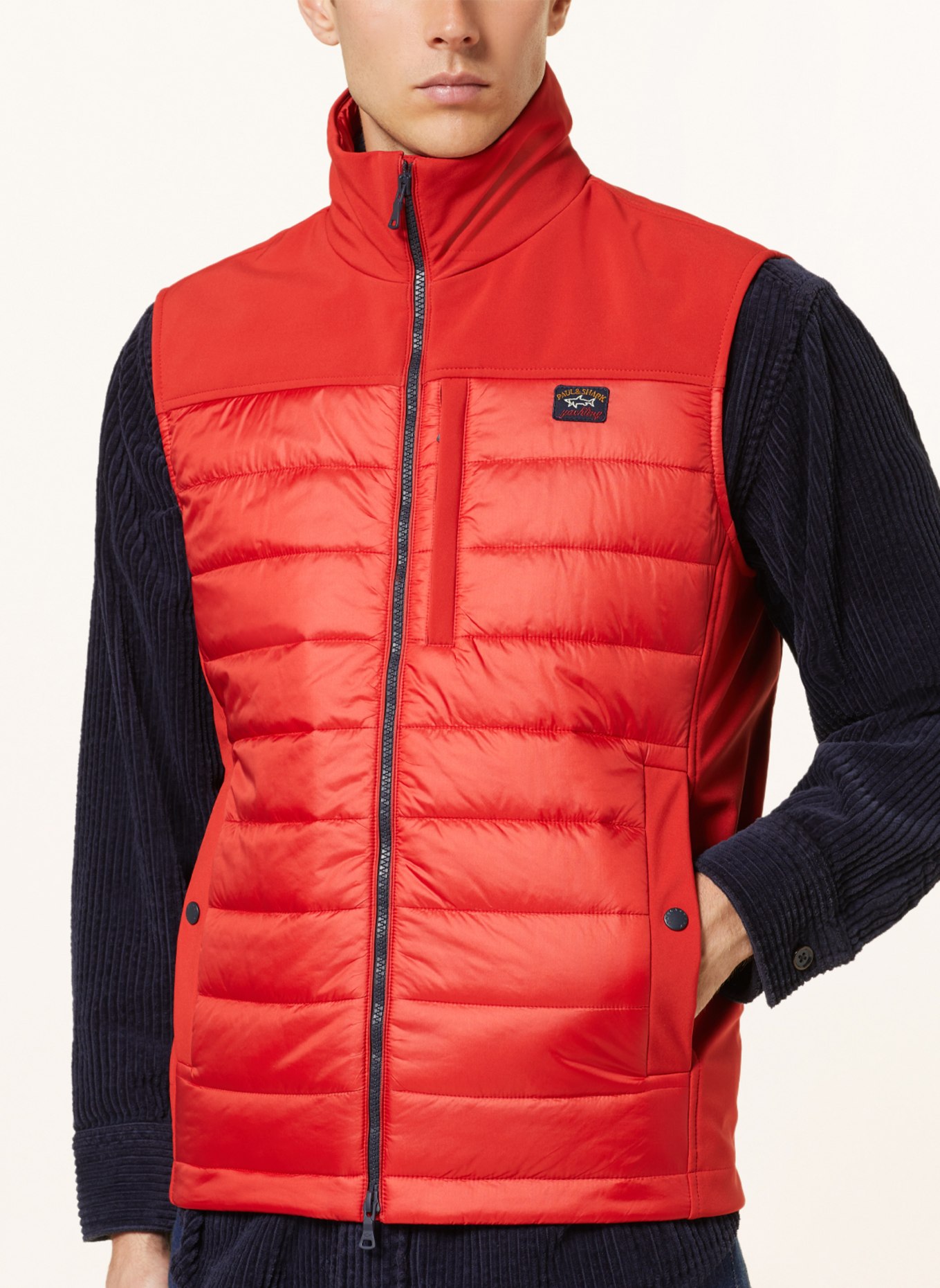 PAUL & SHARK Quilted vest, Color: RED (Image 4)